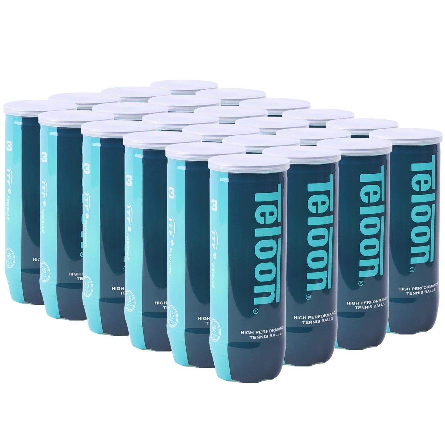 Teloon Championship Tennis Balls - Extra Duty - Regular Duty Felt Pressurized Tennis Balls