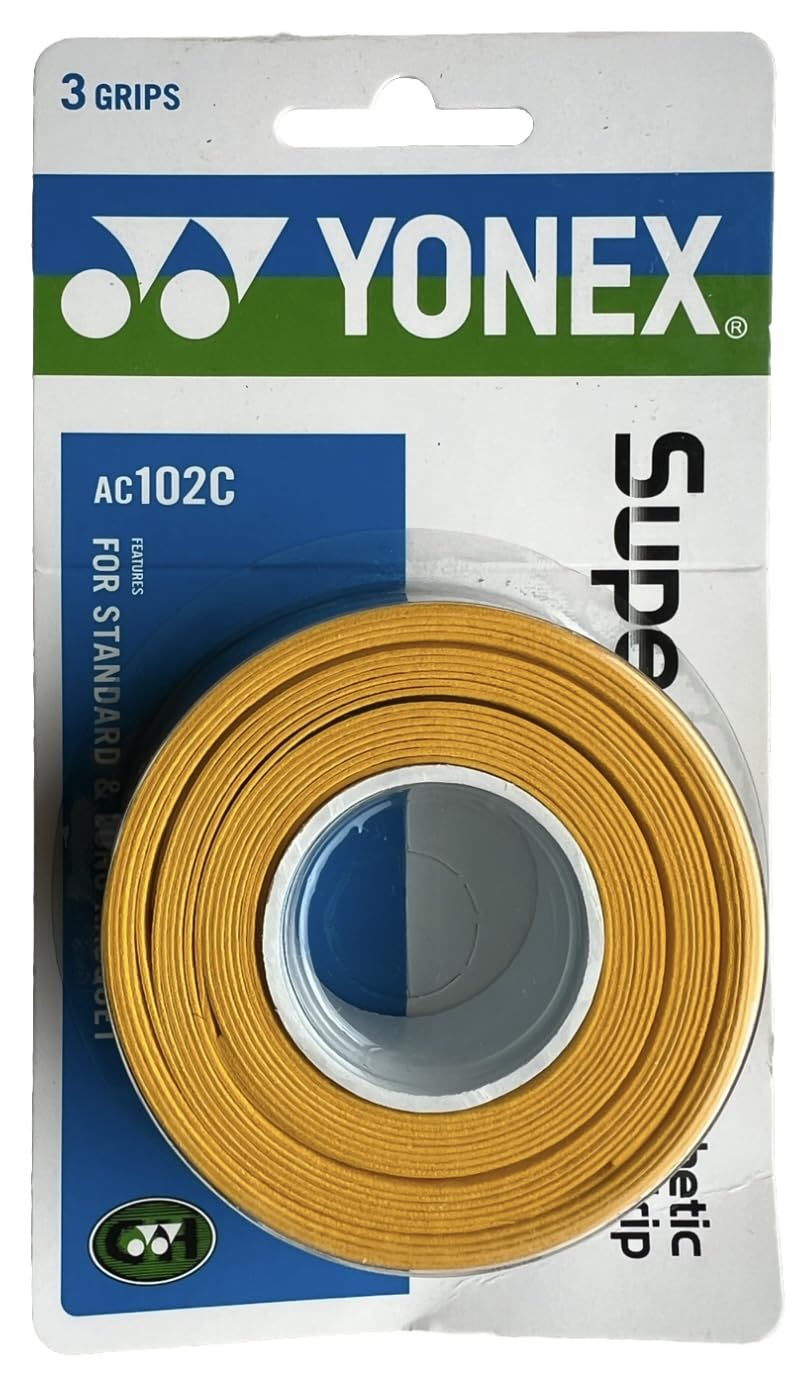 Yonex Overgrip Super GRAP 3 Pack - Tennis, Badminton, Squash - Choice of Colors
