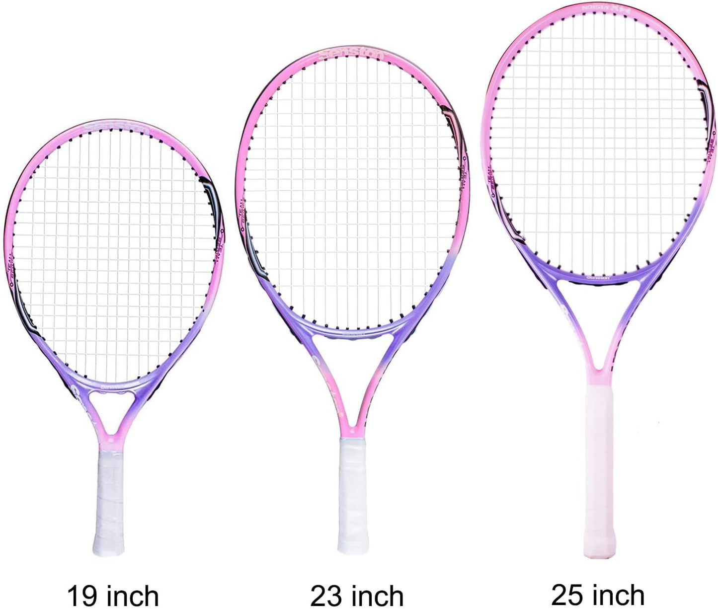 Senston 19" 23" 25" Kids Junior Tennis Racquet for Kids Children Boys Girls Tennis Rackets with Racket Cover - Tennis Mindset