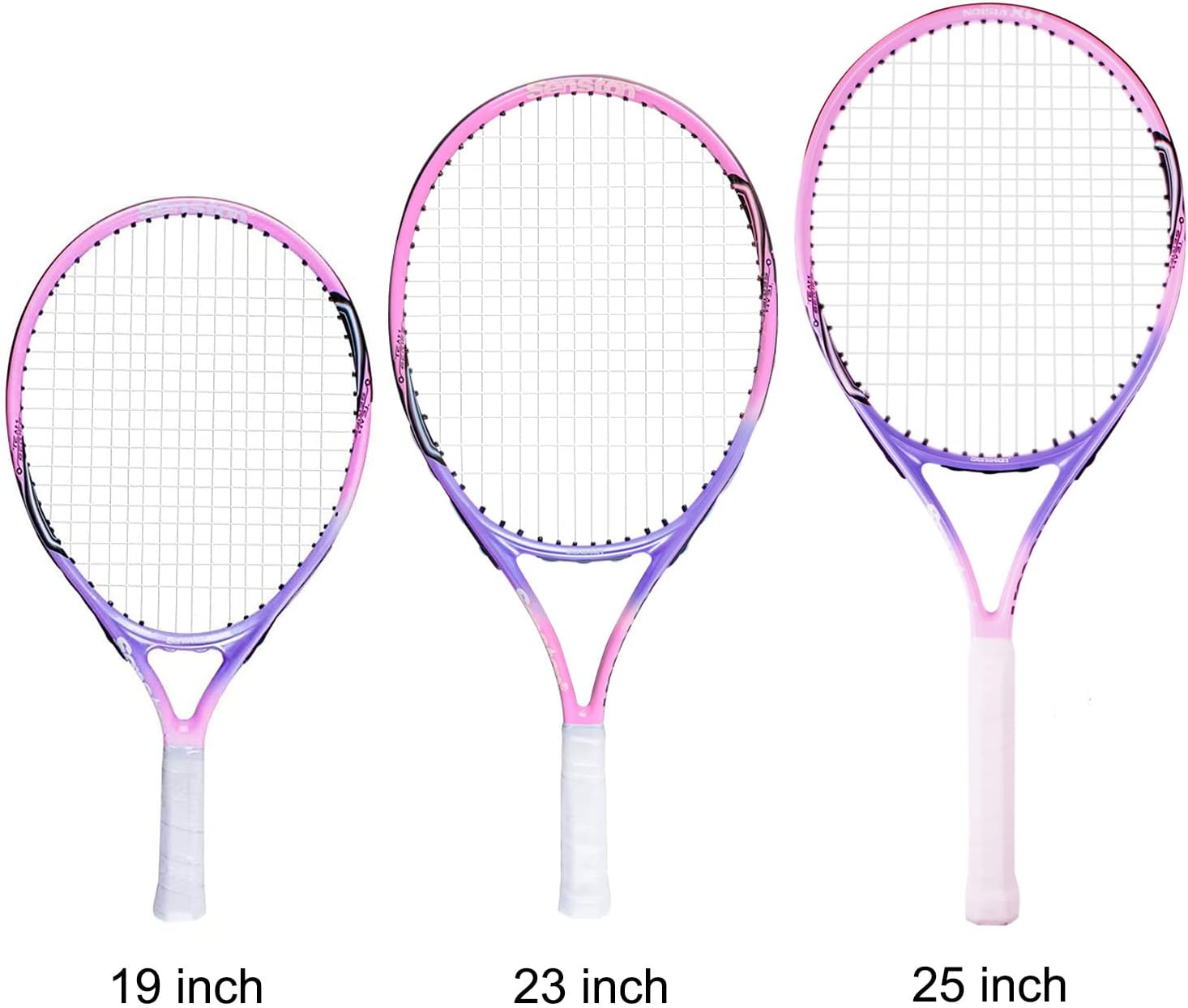 Senston 19" 23" 25" Kids Junior Tennis Racquet for Kids Children Boys Girls Tennis Rackets with Racket Cover - Tennis Mindset