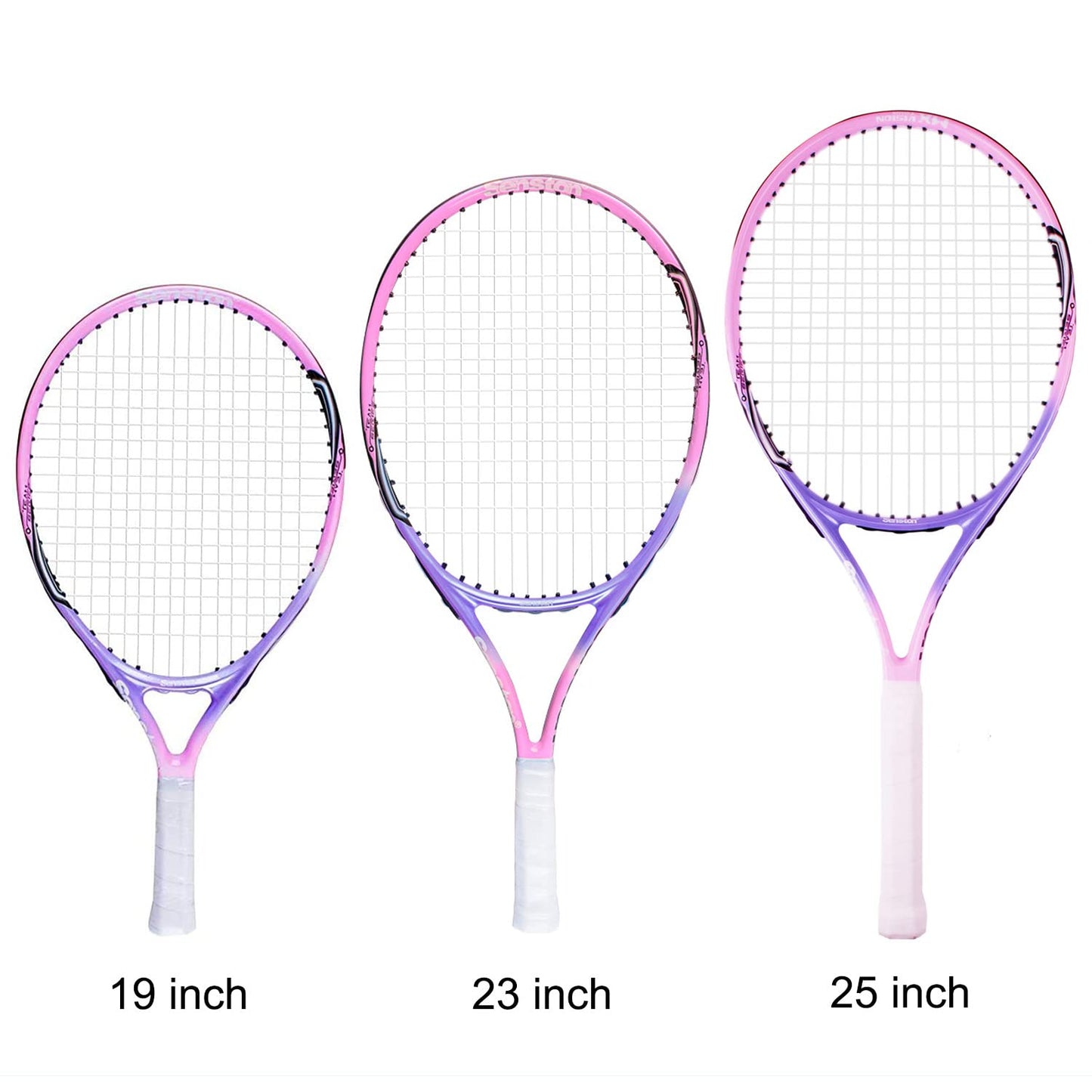 Senston 19" 23" 25" Kids Junior Tennis Racquet for Kids Children Boys Girls Tennis Rackets with Racket Cover - Tennis Mindset