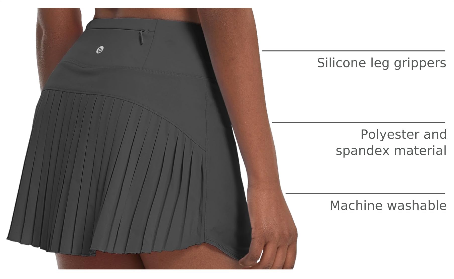 baleaf Tennis Skirt Pleated Golf Skorts with 3 Pockets - Tennis Mindset