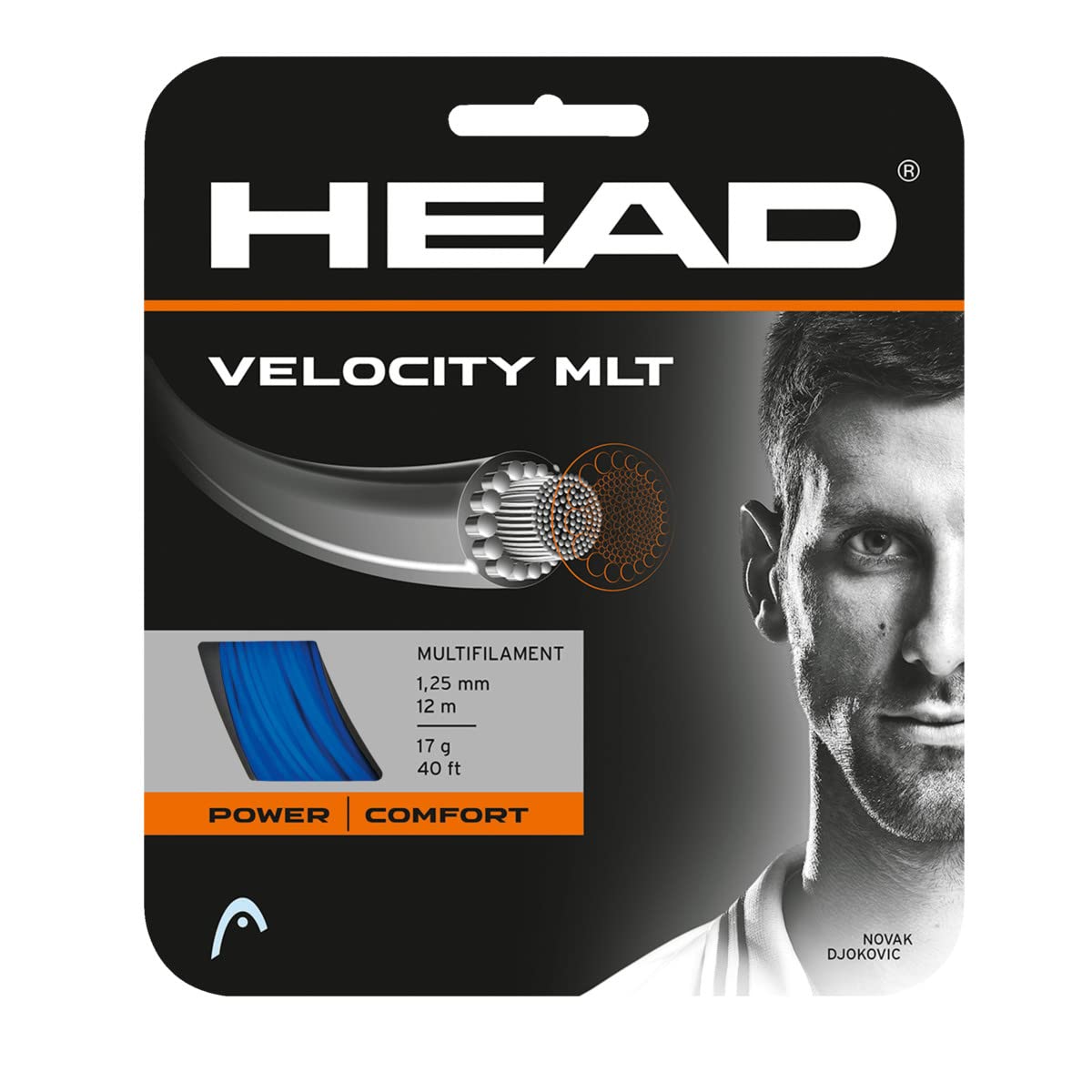 HEAD Velocity MLT Tennis Racket String 40' Set Multifilament Racquet String