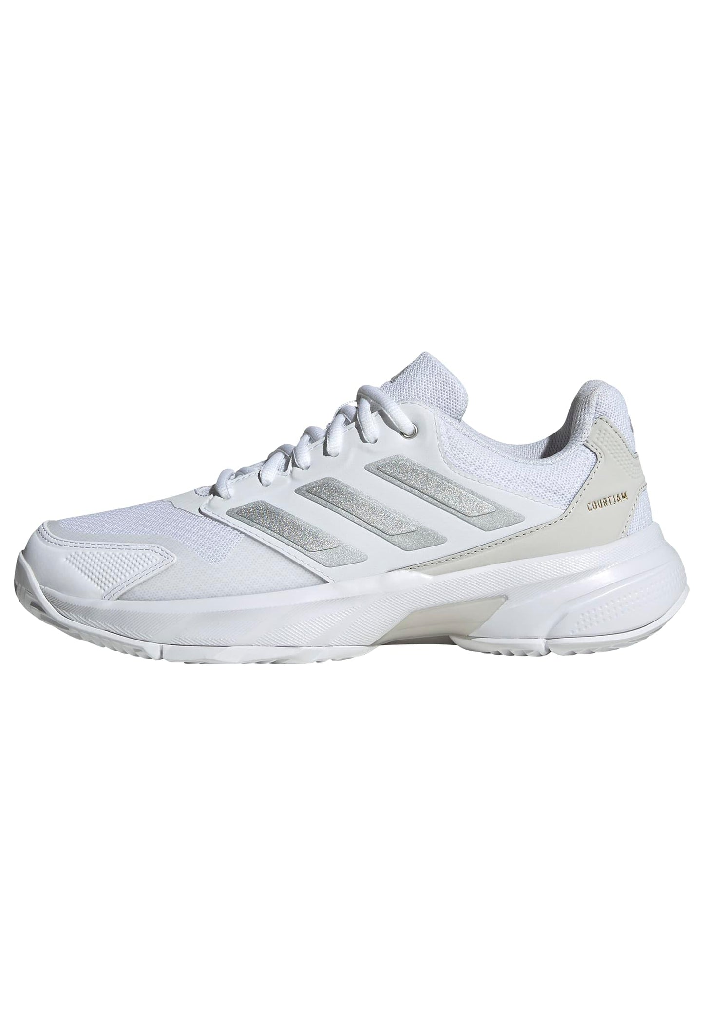 adidas Womens Courtjam Control 3 Tennis Sneakers Shoes - White