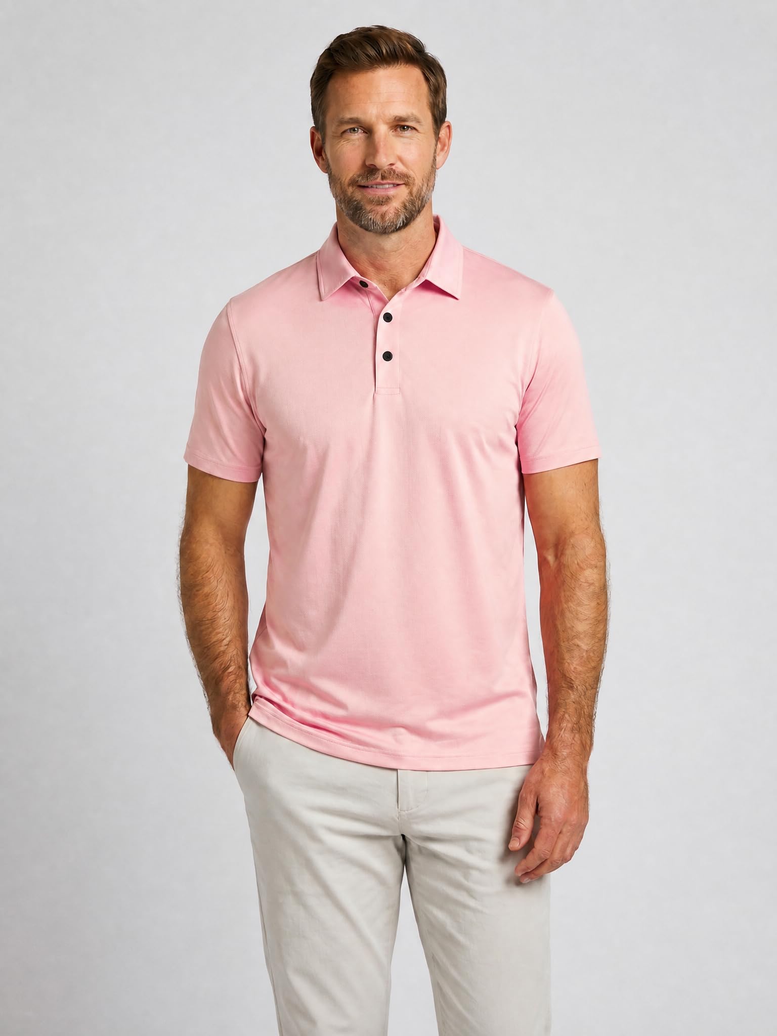 5 Pack Men's Polo Shirts Short Sleeve Golf T Shirt Performance Casual - Tennis Mindset