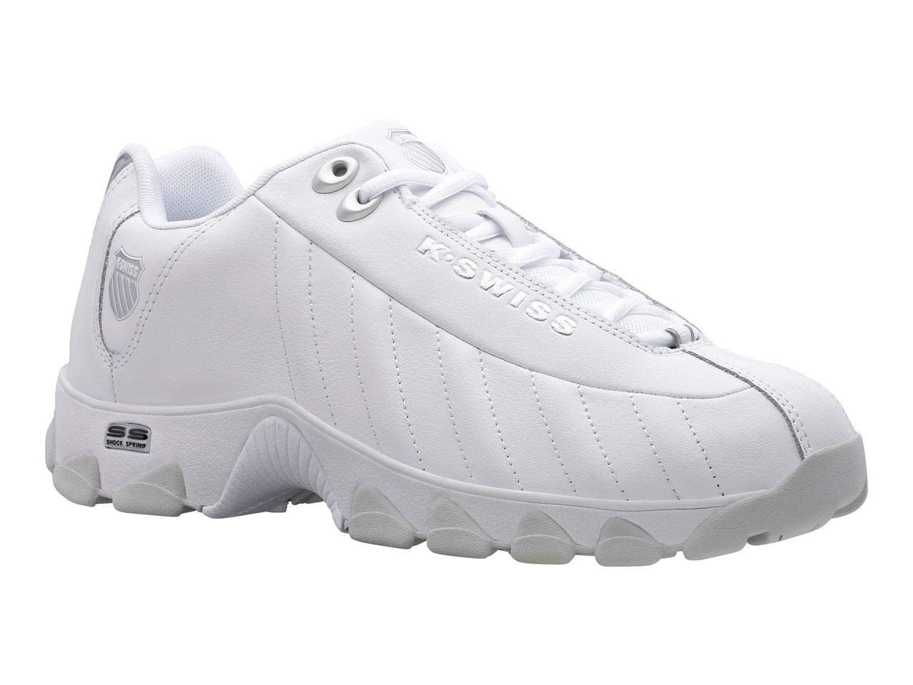 K-Swiss Men's ST329 CMF Sneaker, Wide Tennis Walking Shoes Leather Upper