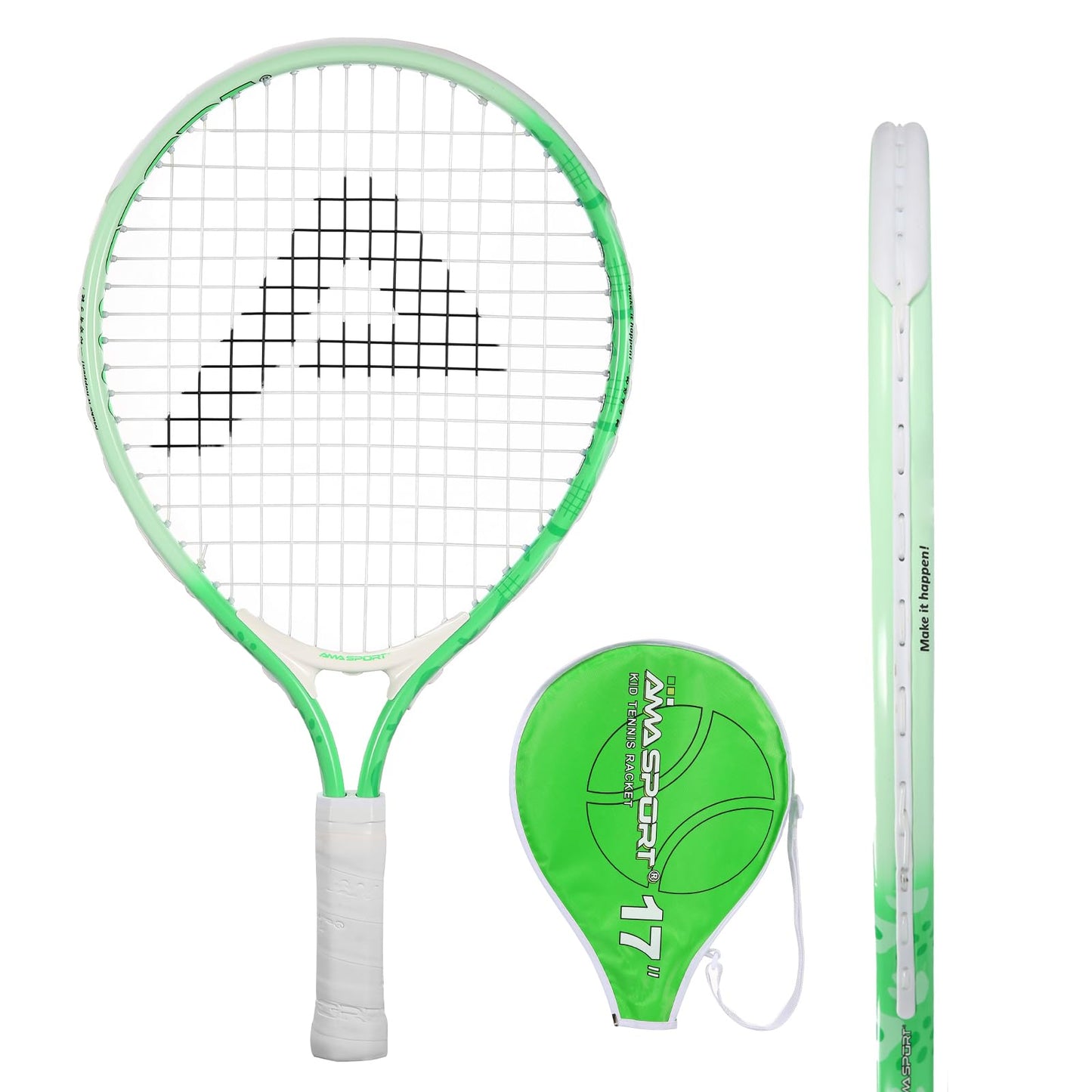 AMA SPORT Kids Tennis Racket for Junior Toddlers Starter Kit 17-25" Tennis Racquet for Girls and Boys with 420D Nylon Shoulder Strap Bag - Tennis Mindset