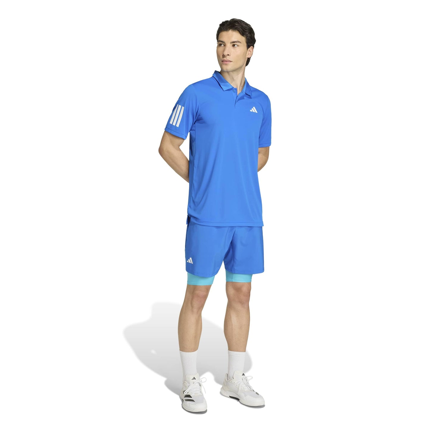 adidas Mens Club Climacool 2-In-1 Shorts Tennis Casual Bottoms Casual - White - Tennis Mindset