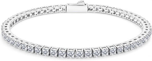 Waterproof Moissanite Tennis Bracelets for Women Hypoallergenic - Tennis Mindset
