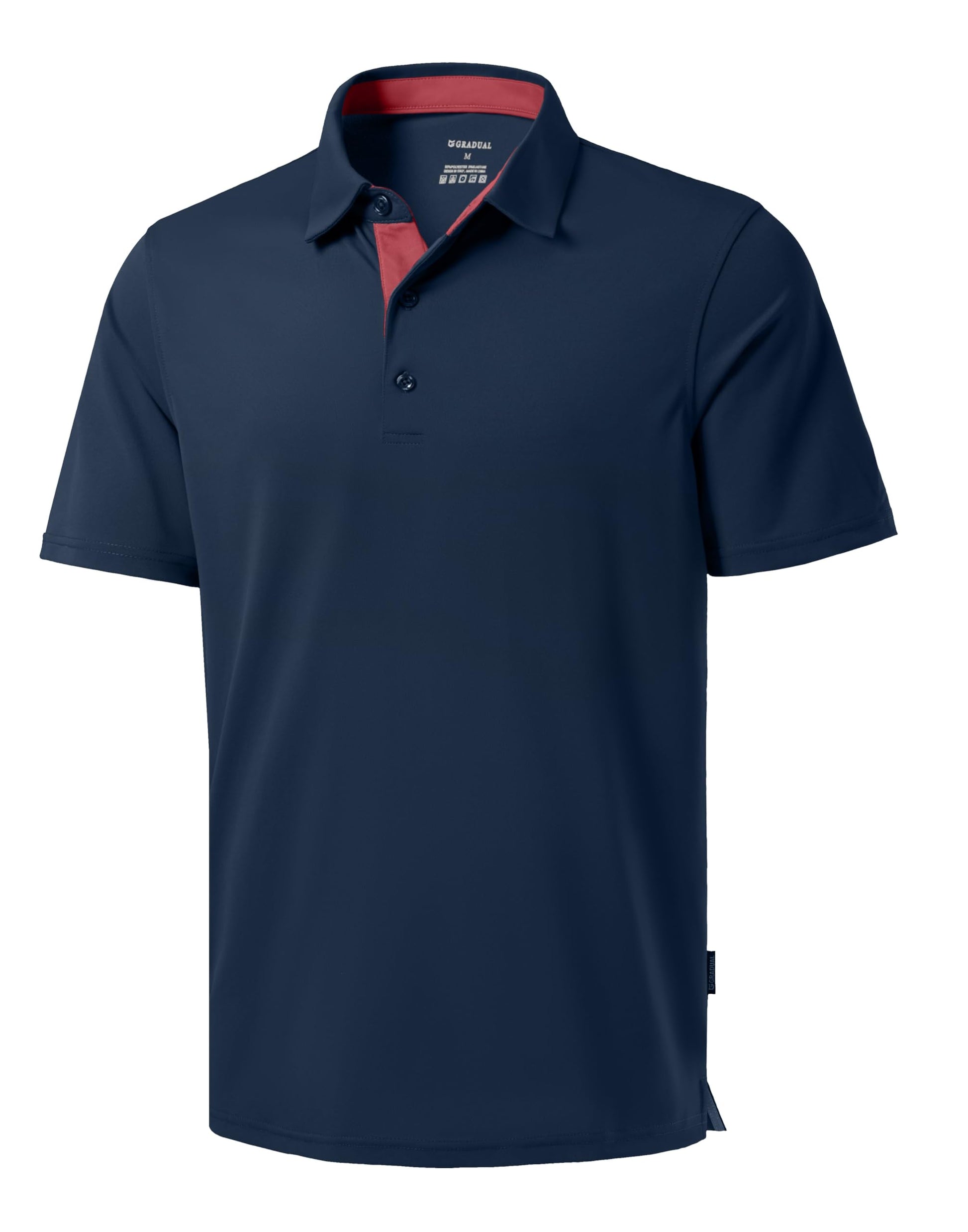 Men's Golf Polo Shirts Dry Fit Moisture Wicking Performance Short Sleeve - Tennis Mindset