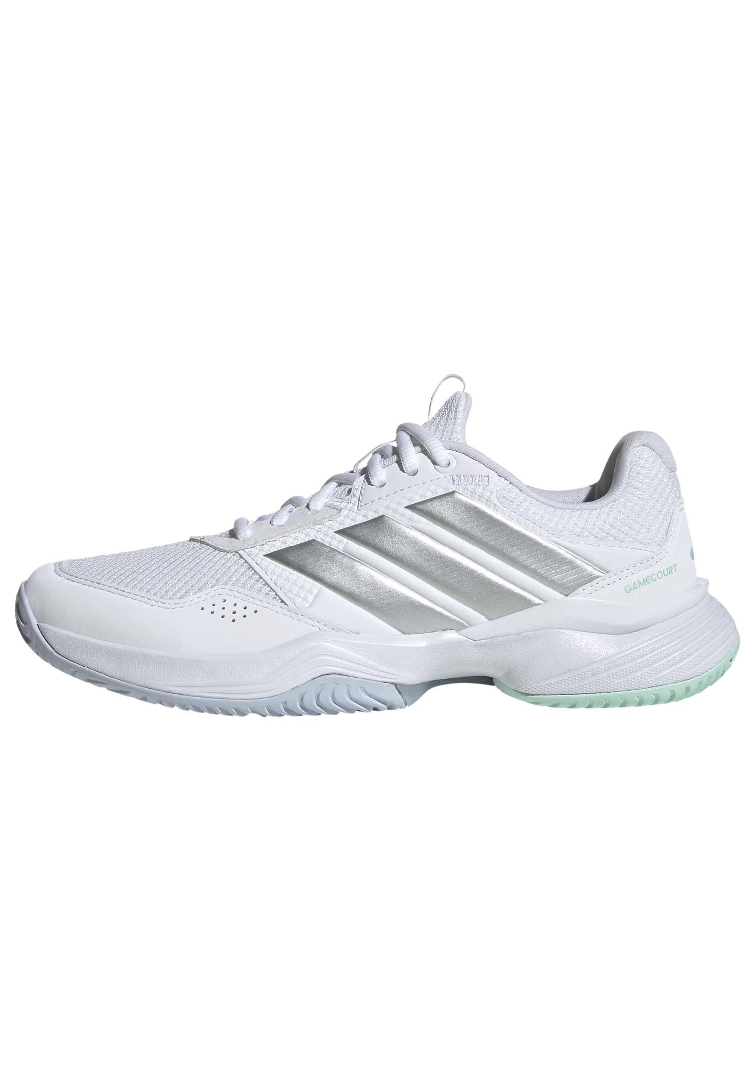 adidas Womens Gamecourt 3 All Court Sneakers Shoes - White - Tennis Mindset