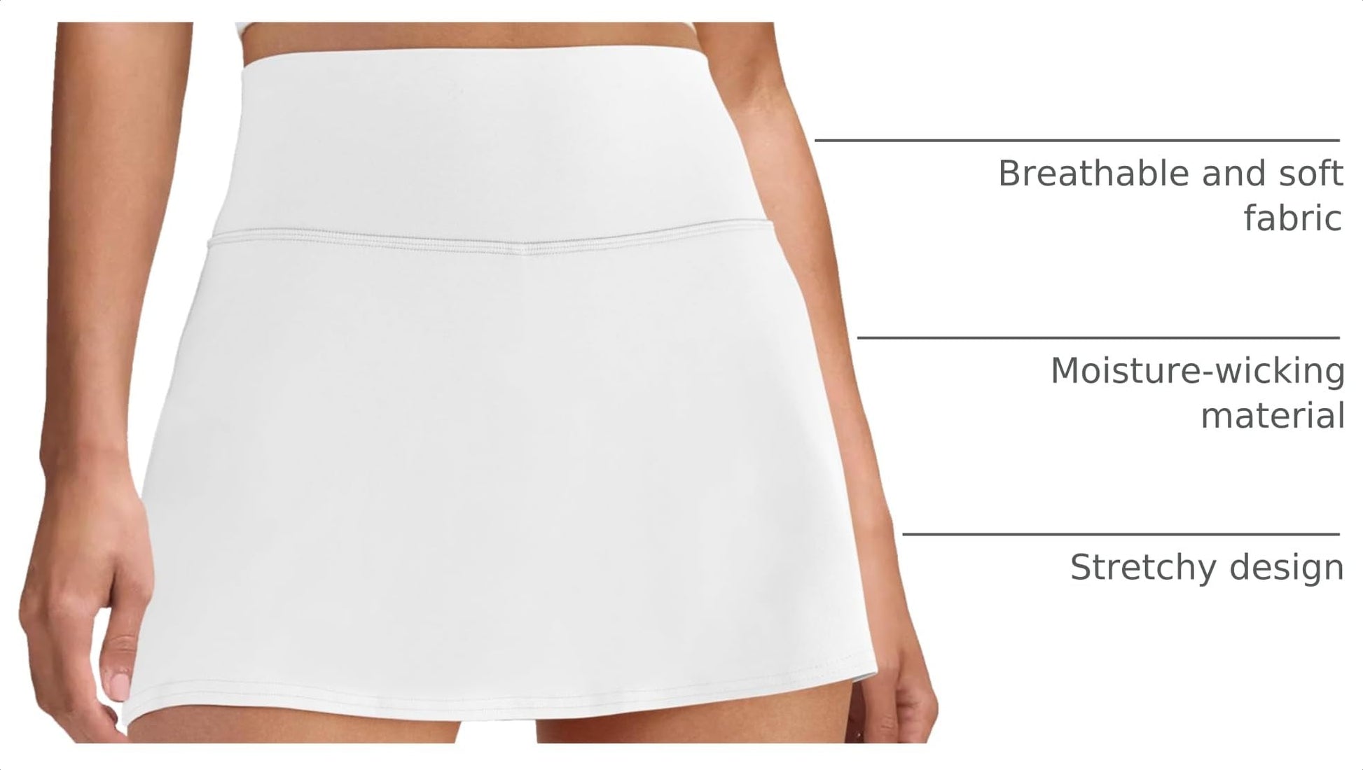 DLOODA Womens Skort Tennis Skirt with Pocket Shorts - Tennis Mindset