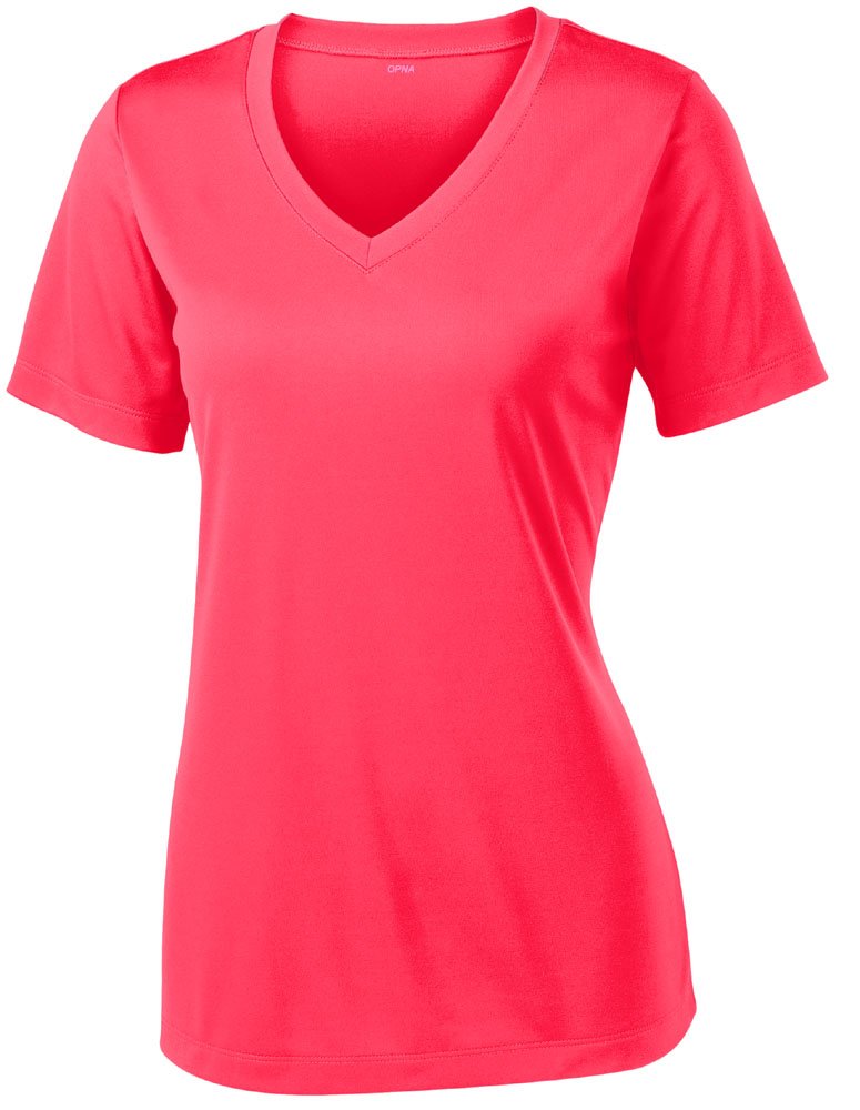 V Neck T Shirts for Women, Athletic Short Sleeve Workout Top, UV Sun Protection, Quick Dry Moisture Wicking Shirts for Women