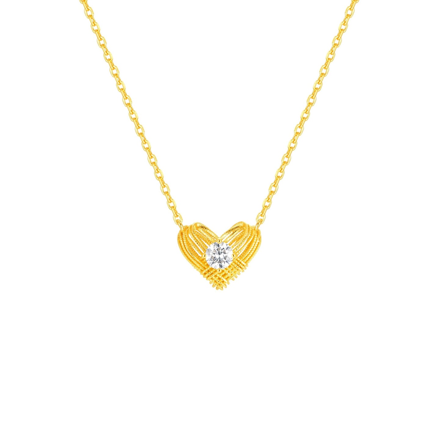 Sterling Silver Lab Grown Diamond Necklace for Women, 18 inch - Tennis Mindset