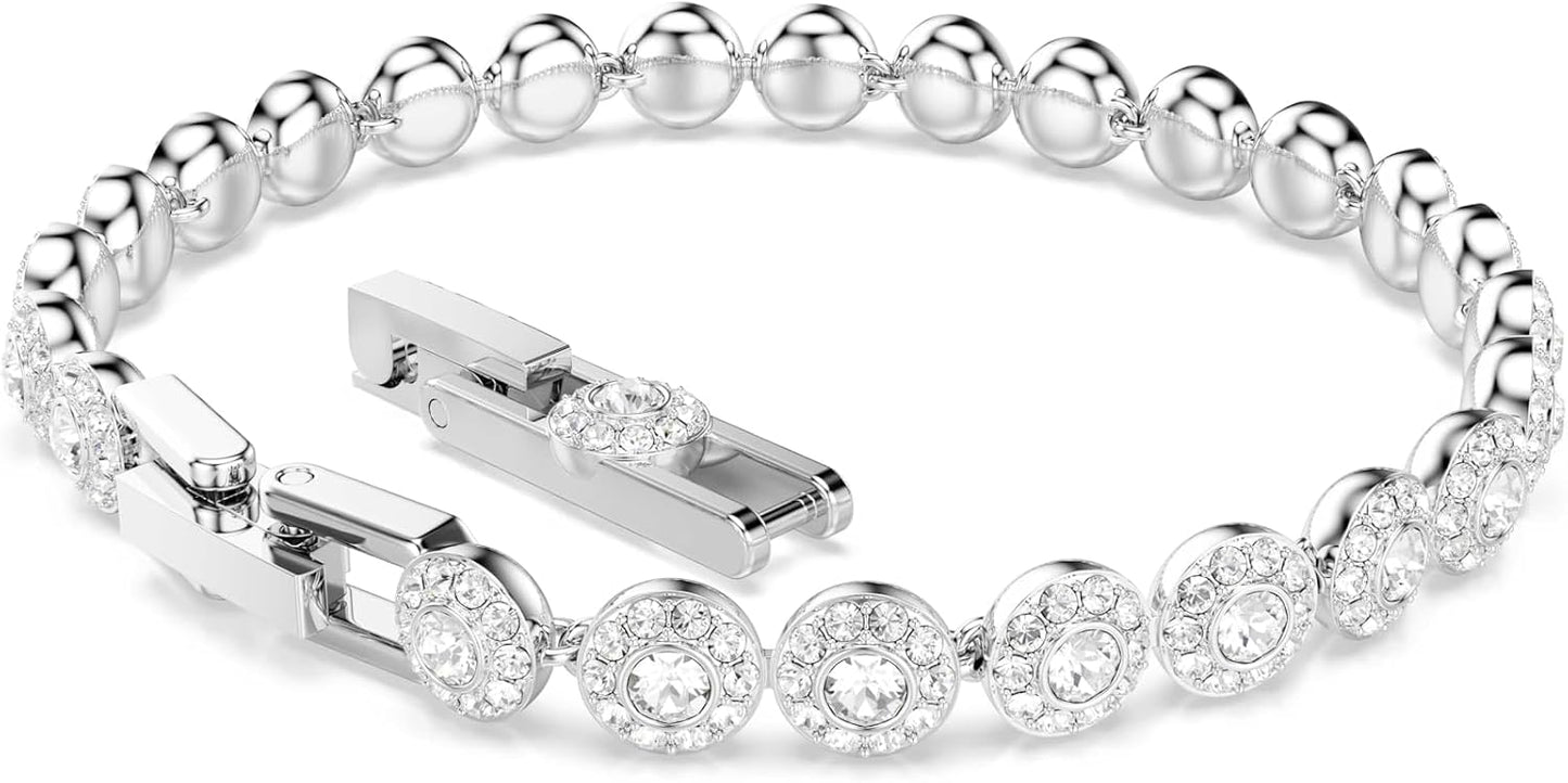 Swarovski Una Angelic Bracelet with White Crystals on a Rhodium Plated Setting