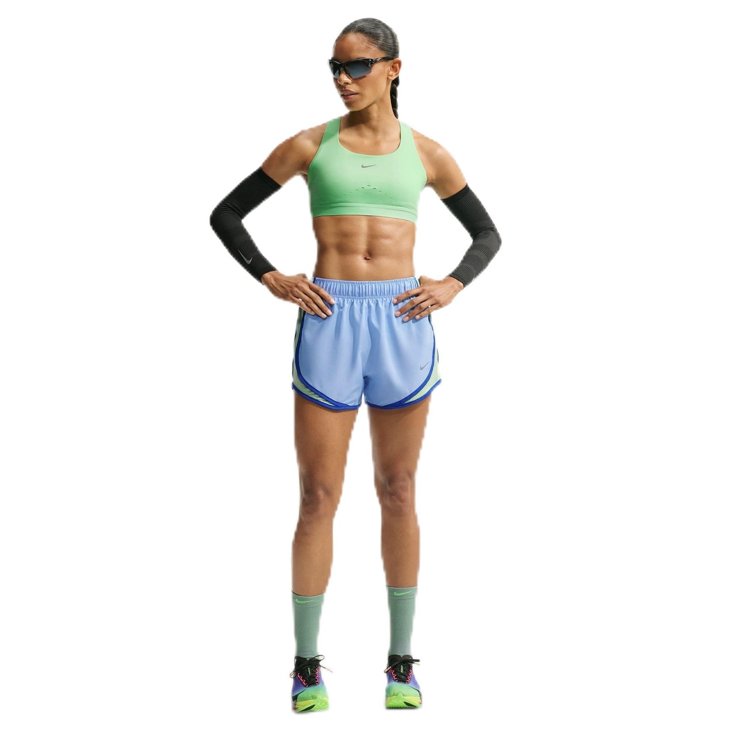 Nike Women's Tempo Dri-FIT Mid-Rise Brief-Lined Running Shorts - Tennis Mindset
