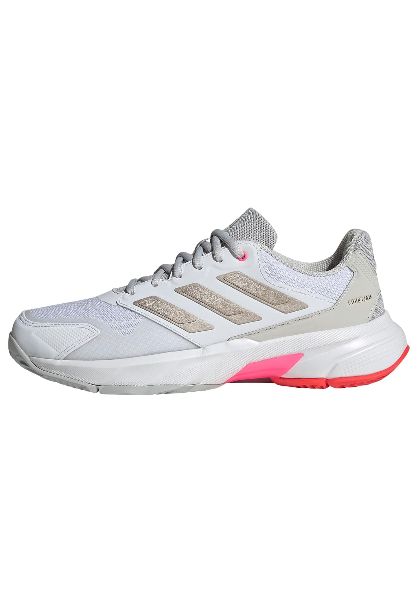 adidas Womens Courtjam Control 3 Tennis Sneakers Shoes - White