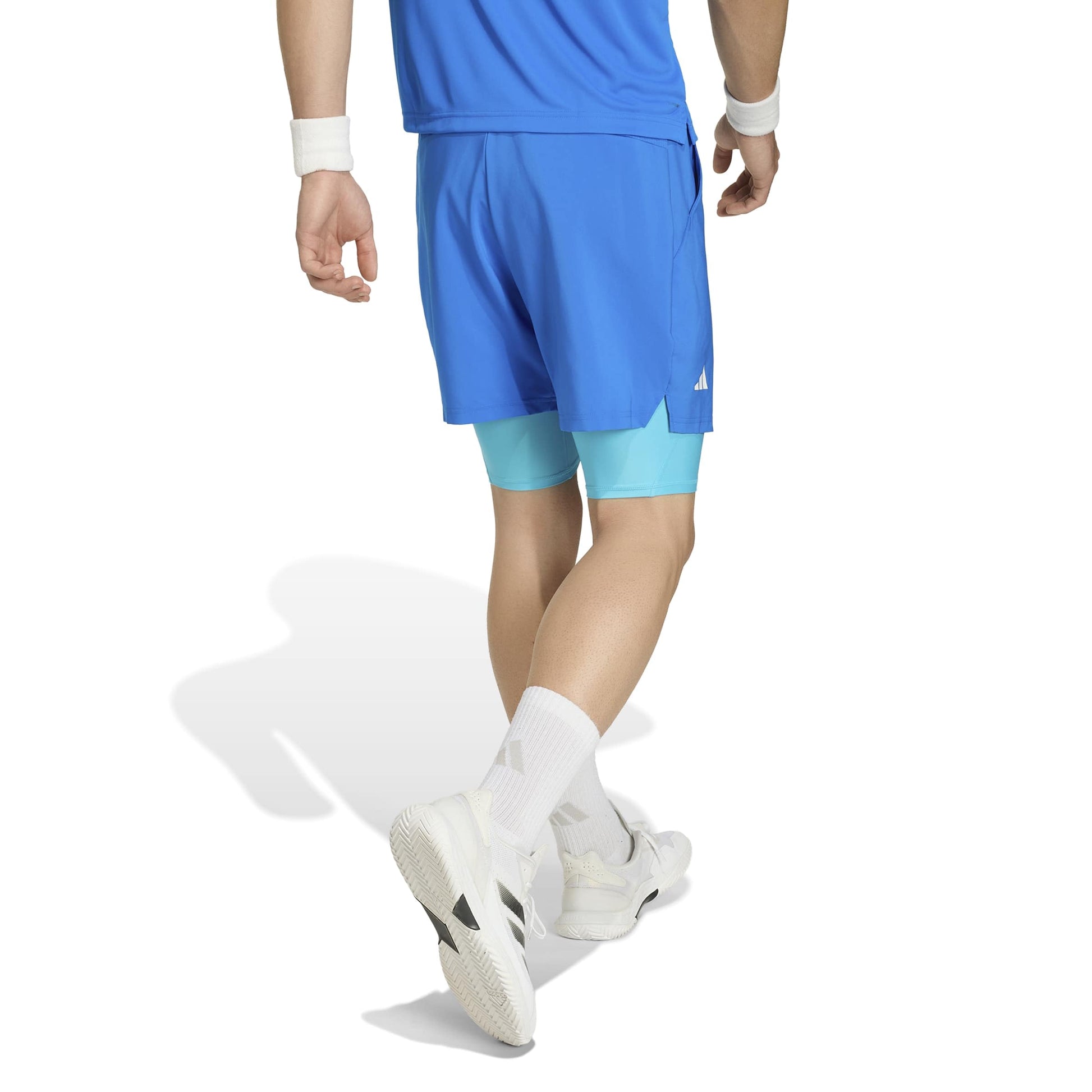 adidas Mens Club Climacool 2-In-1 Shorts Tennis Casual Bottoms Casual - White - Tennis Mindset
