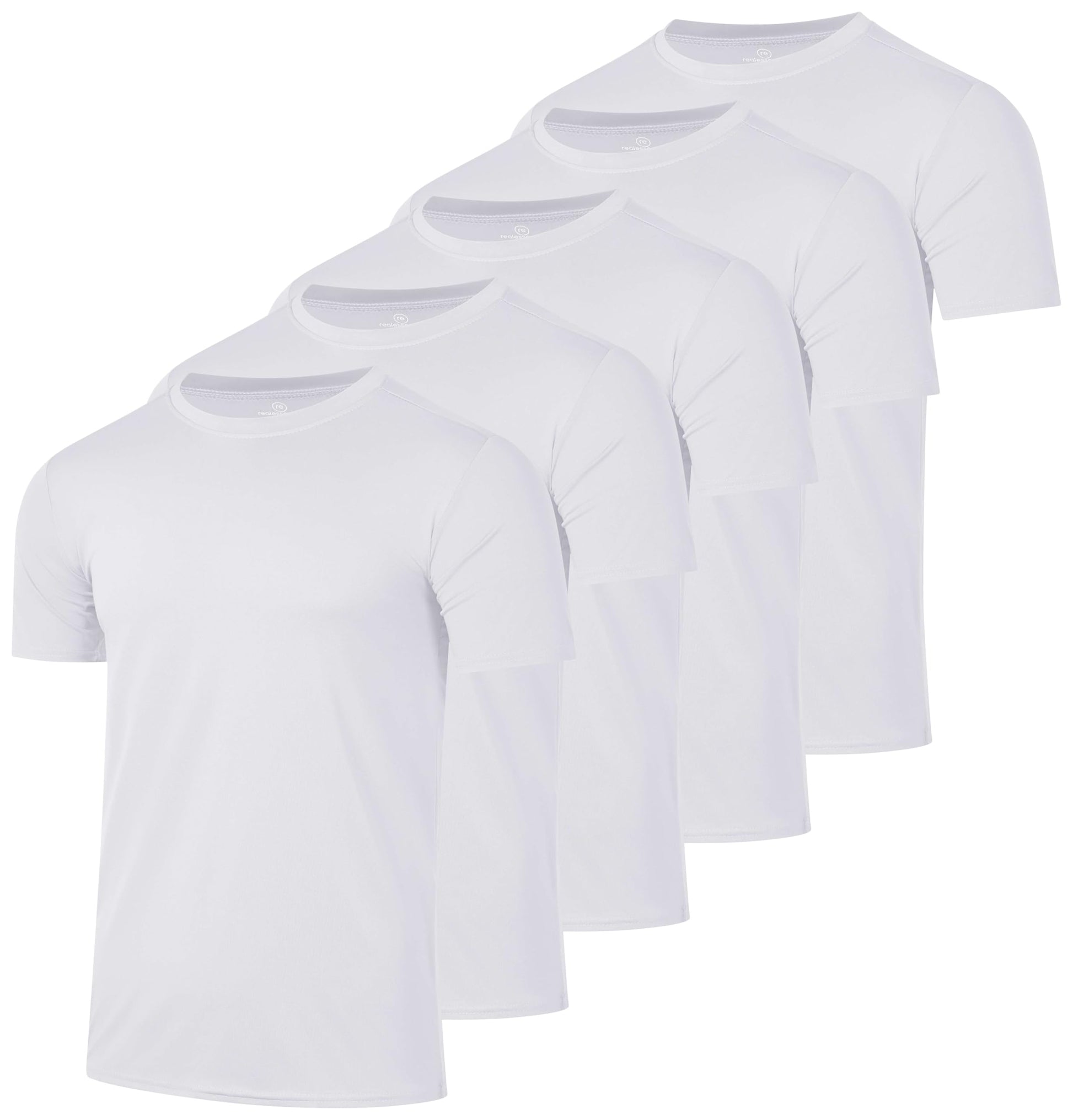 5 Pack Men's Dry Fit Workout T Shirts Crew Neck Athletic Gym Running Tees - Tennis Mindset