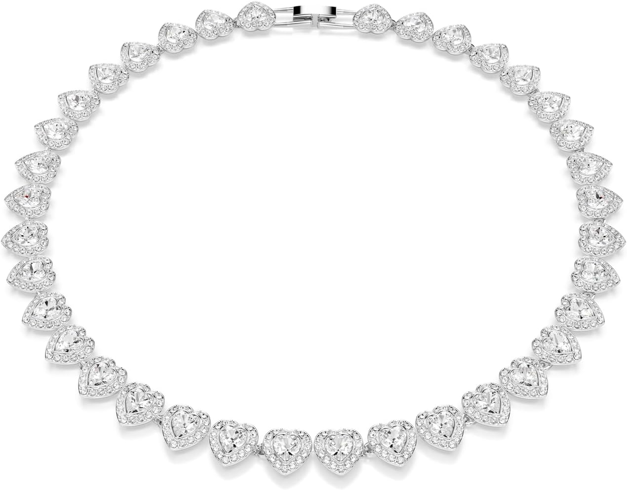 Swarovski Ariana Grande Collection, Clear Crystal & Pearls, Rhodium Finish, Necklaces, Earrings and Bracelets - Tennis Mindset