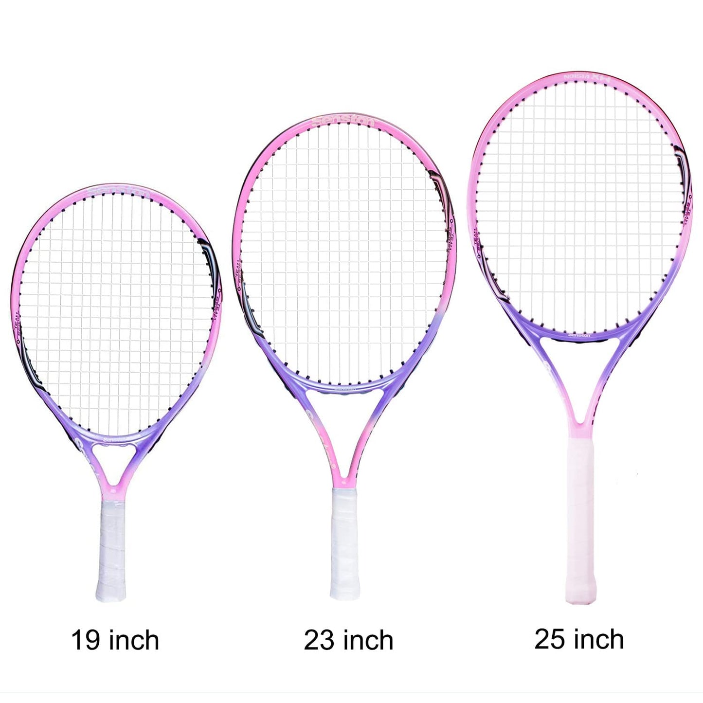 Senston 19" 23" 25" Kids Junior Tennis Racquet for Kids Children Boys Girls Tennis Rackets with Racket Cover - Tennis Mindset