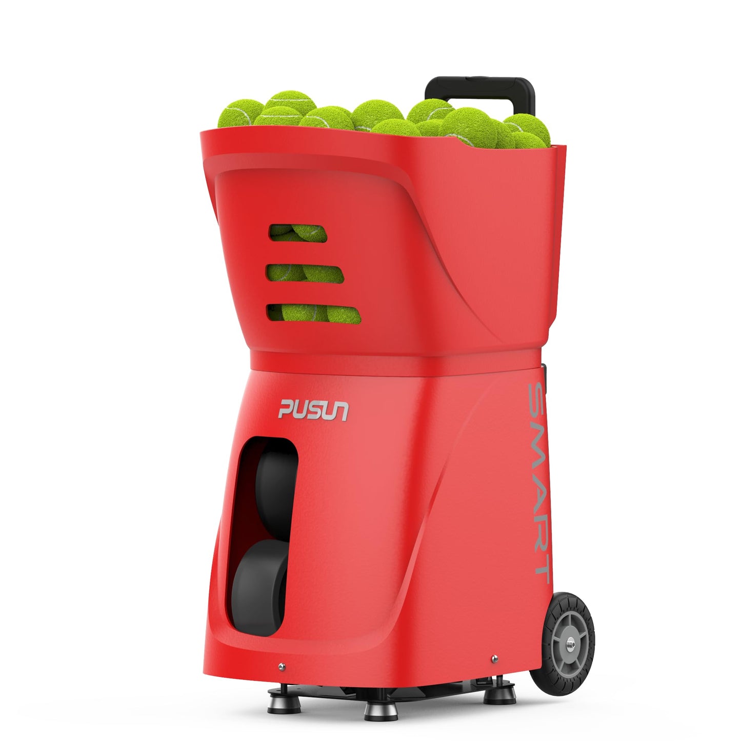 PUSUN｜PT-Smart Tennis Ball Machine: App Control with 12 Built-in Training Modes,6-Level Spin,28-Pt,75 MPH,32.6 lbs,100+ Ball,5H Battery, Portable, for Tennis/Padel,Training, Practice,Beginners to Pros - Tennis Mindset