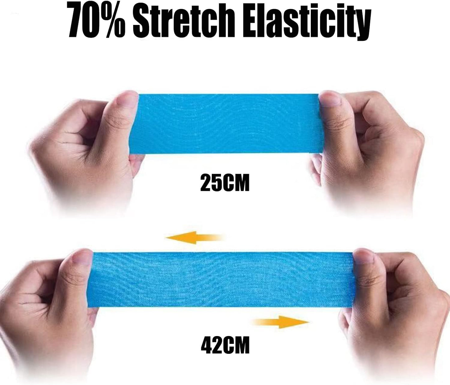 Kinesiology Tape Precut Strips Pro Athletic (3 Rolls,60 Strips) Original Cotton Waterproof Breathable Latex Free Tape for Muscle Pain Relief and Joint Support Elastic Sports Activities Tapes (Mix) - Tennis Mindset