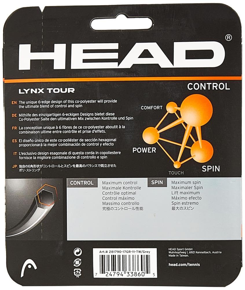 Head Unisex – Adult's Lynx Tour Tennis String