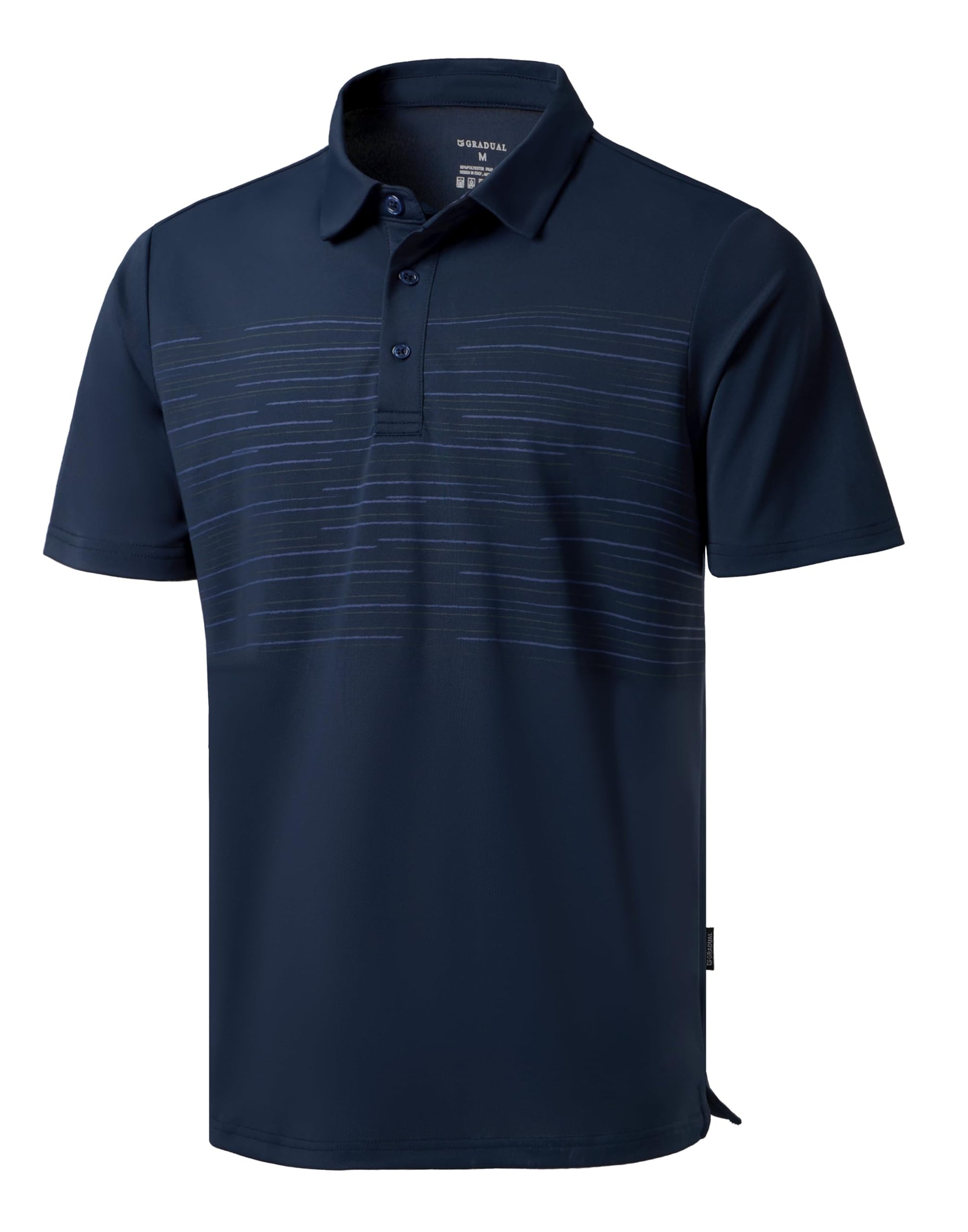 Men's Golf Polo Shirts Dry Fit Moisture Wicking Performance Short Sleeve - Tennis Mindset