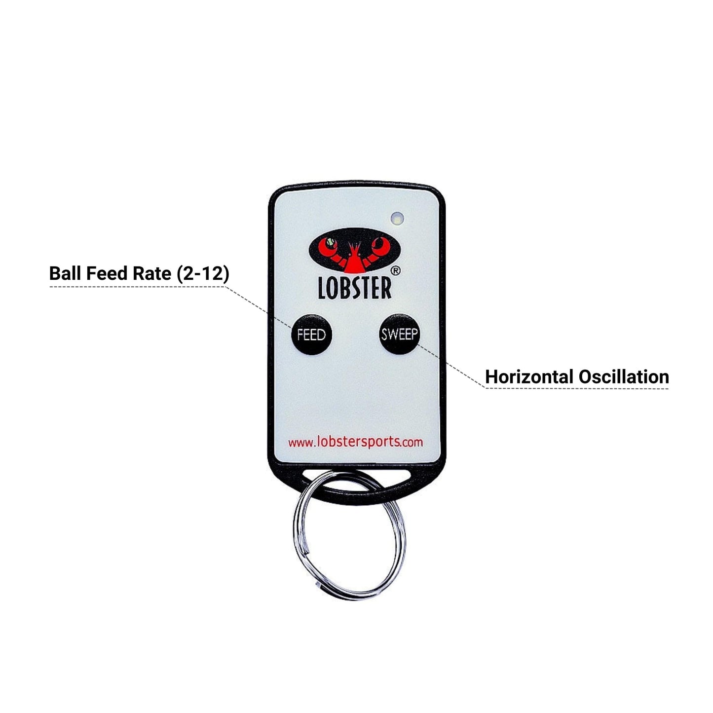 LOBSTER Sports Elite Tennis Ball Machine - Auto Portable Tennis Ball Launcher, Preloaded & Custom Drills, Spin Control, Lob Elevation Switch, Ball Speed (up to 80MPH), with Multi-Function Remote - Tennis Mindset