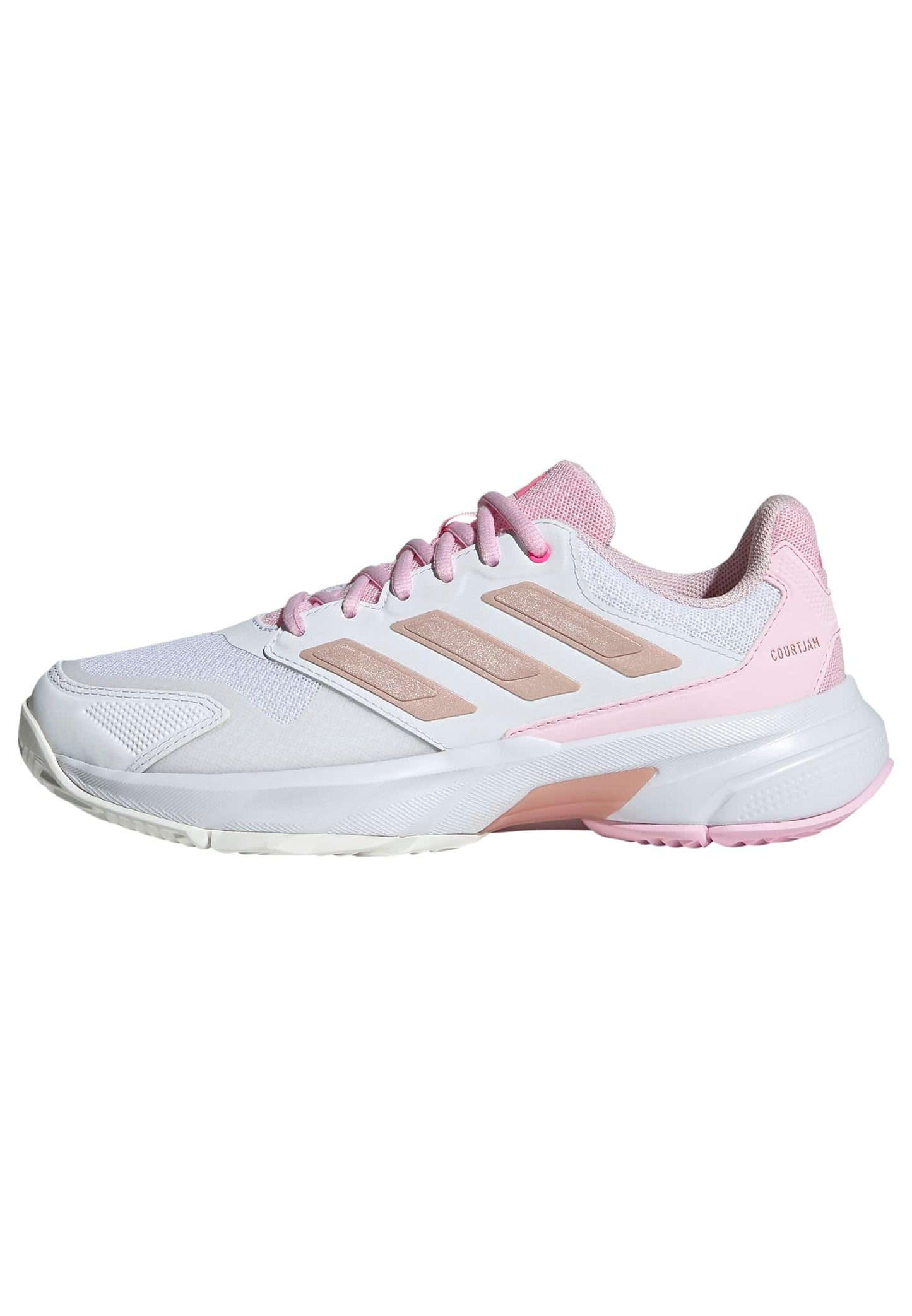 adidas Womens Courtjam Control 3 Tennis Sneakers Shoes - White