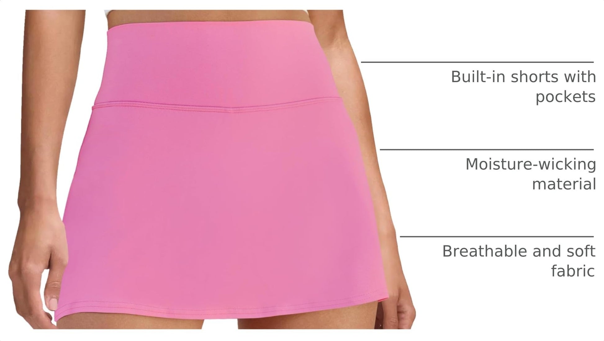 DLOODA Womens Skort Tennis Skirt with Pocket Shorts - Tennis Mindset