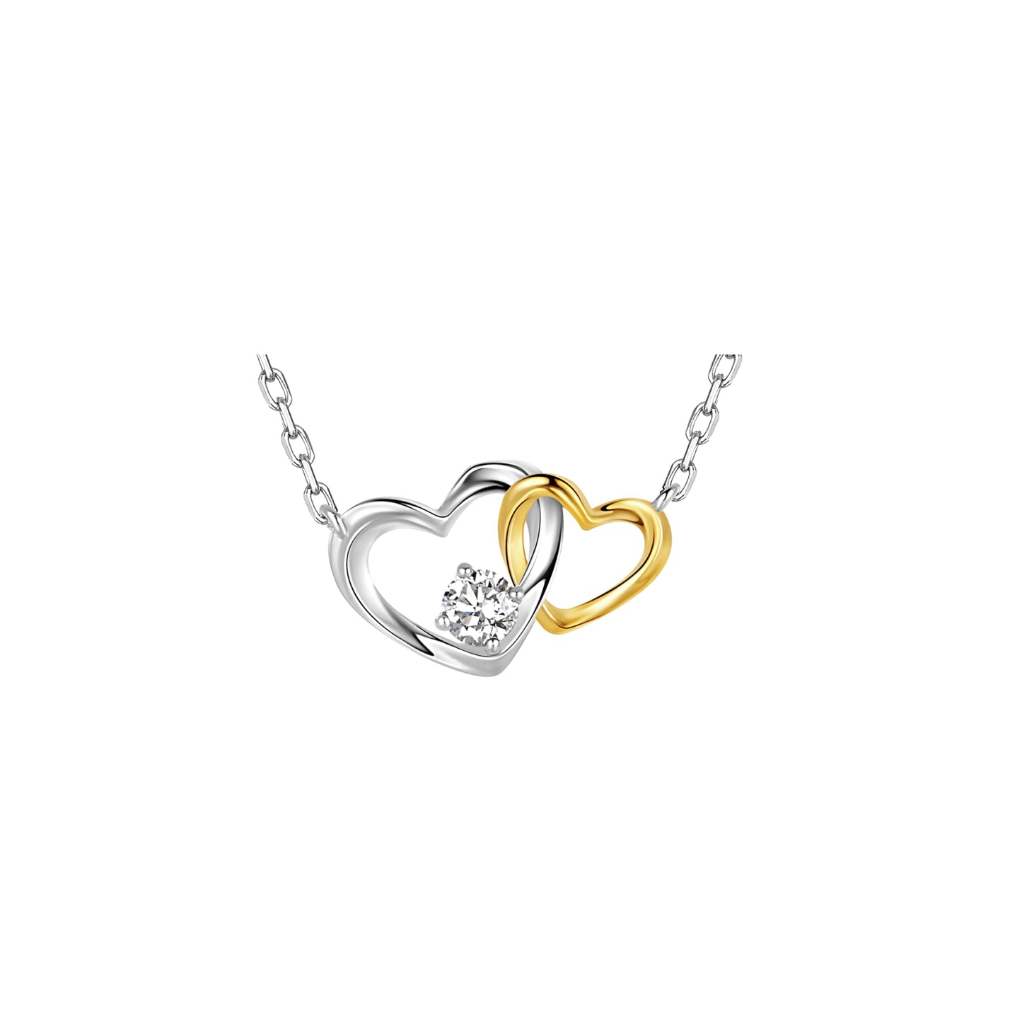 Sterling Silver Lab Grown Diamond Necklace for Women, 18 inch - Tennis Mindset