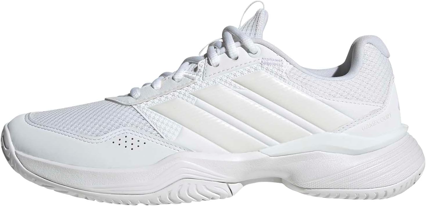 adidas Womens Gamecourt 3 All Court Sneakers Shoes - White - Tennis Mindset