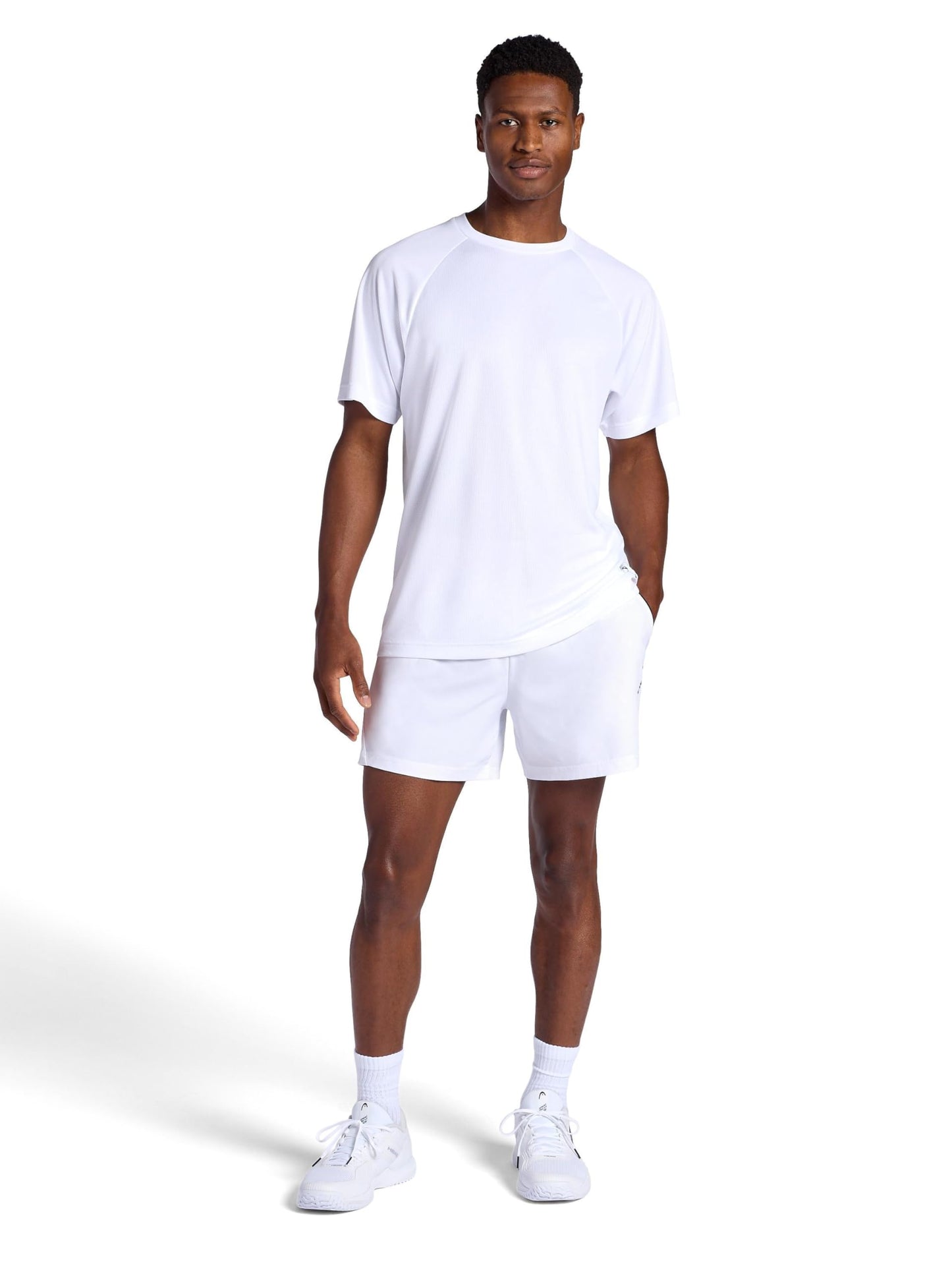 Head Men's Endurance Short, Standard Fit, 5” Inseam, Lightweight Stretch Moisture-Wicking Material - Tennis Mindset