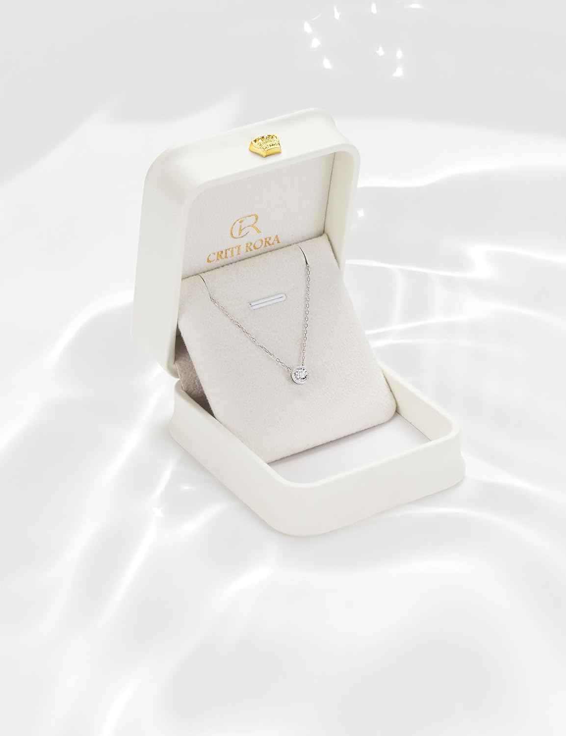 Sterling Silver Lab Grown Diamond Necklace for Women, 18 inch - Tennis Mindset