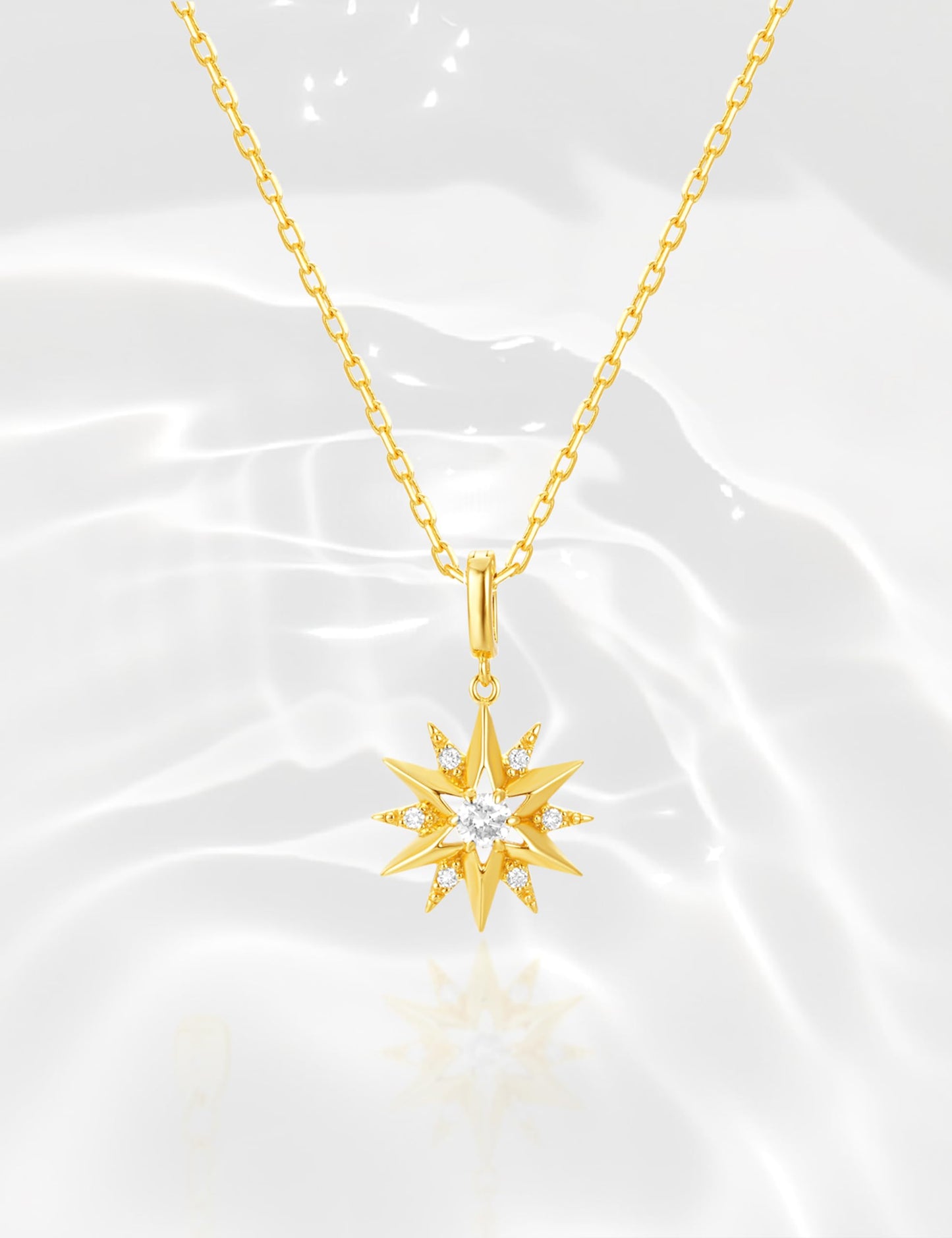 Sterling Silver Lab Grown Diamond Necklace for Women, 18 inch - Tennis Mindset