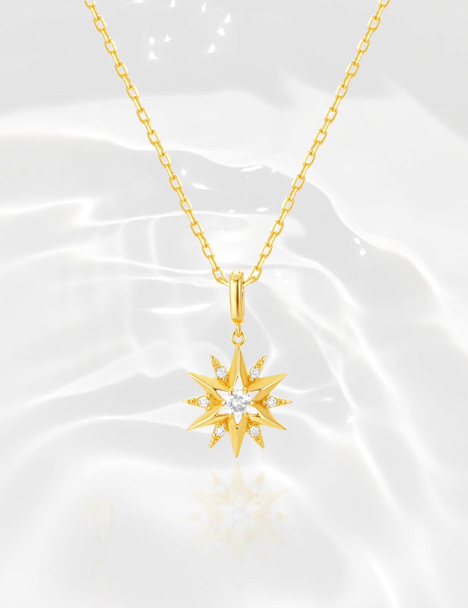 Sterling Silver Lab Grown Diamond Necklace for Women, 18 inch - Tennis Mindset