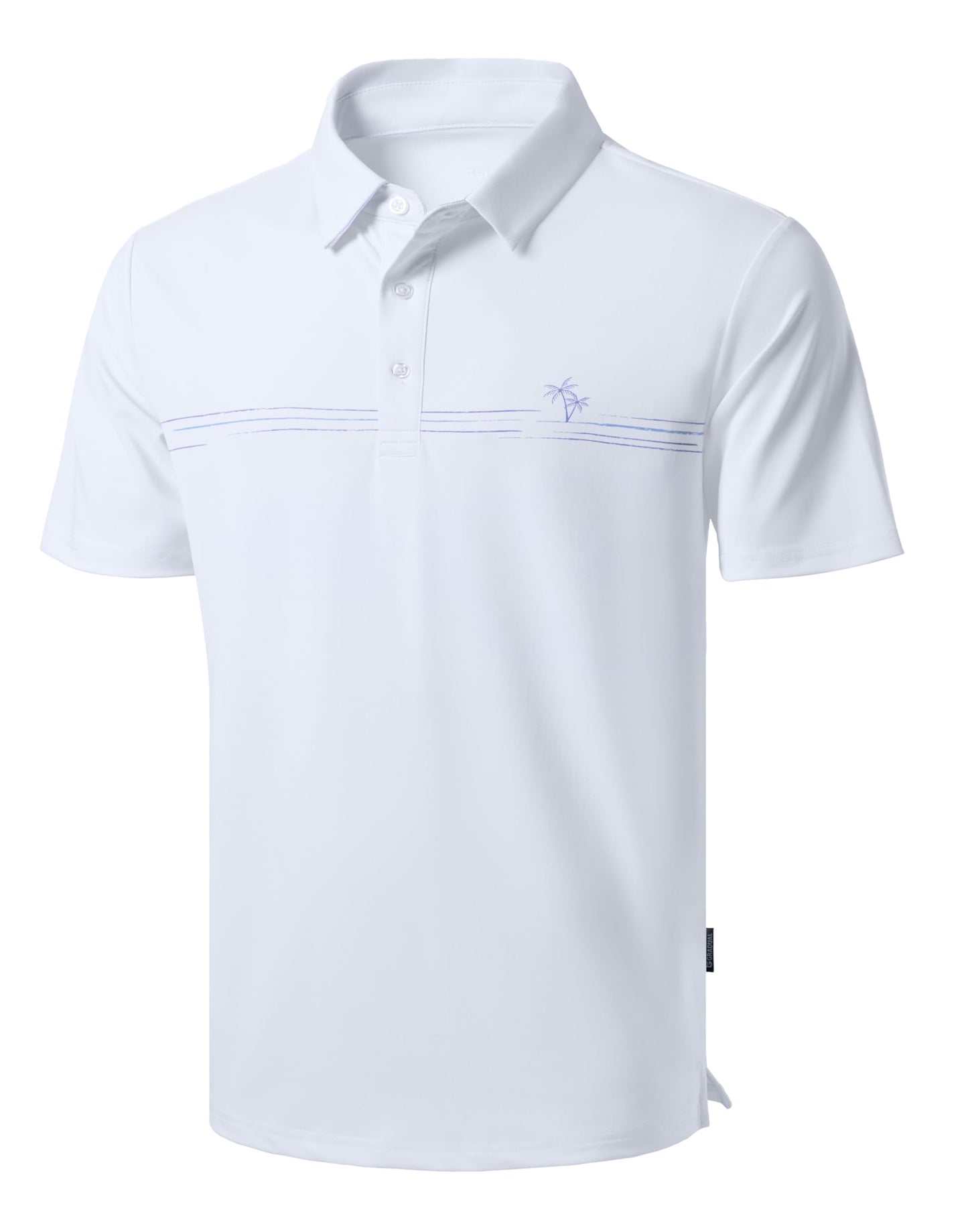 Men's Golf Polo Shirts Dry Fit Moisture Wicking Performance Short Sleeve - Tennis Mindset