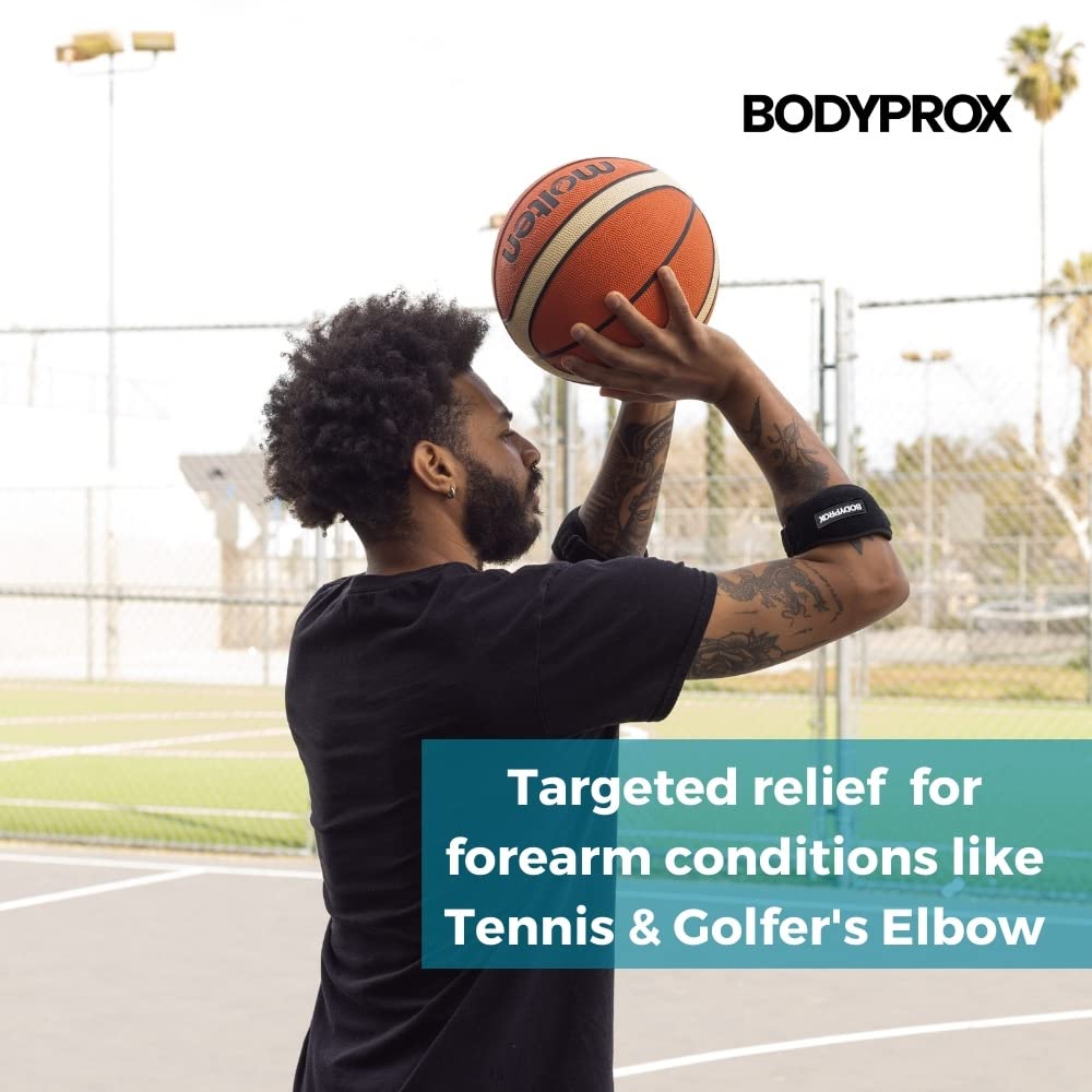 Bodyprox Elbow Brace 2 Pack for Tennis & Golfer's Elbow Pain Relief - Tennis Mindset