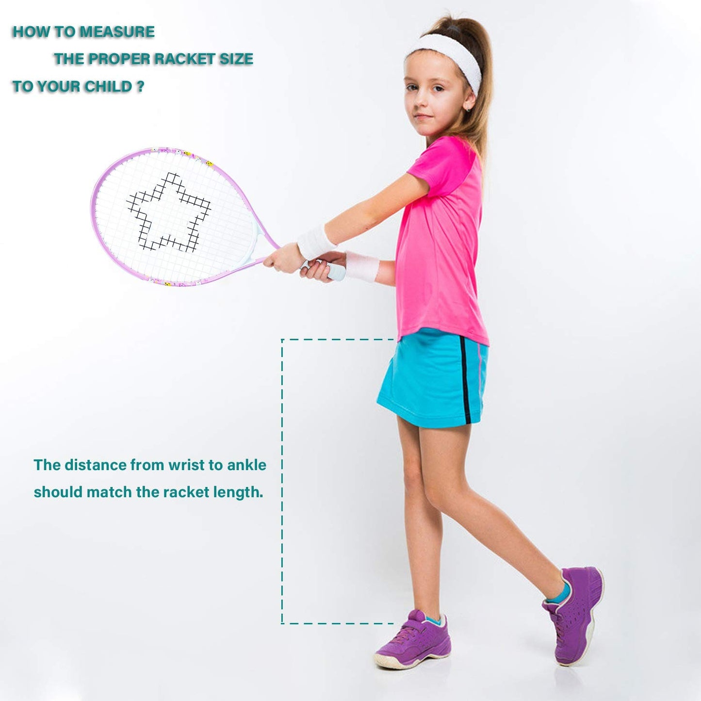 AMA SPORT Kids Tennis Racket for Junior Toddlers Starter Kit 17-25" Tennis Racquet for Girls and Boys with 420D Nylon Shoulder Strap Bag - Tennis Mindset
