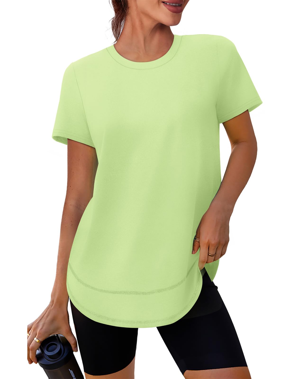 XIEERDUO Womens Workout Tops Short Sleeve Shirts Sun Protection UPF 50+ Quick Dry Outfits for Hiking Running S-3XL