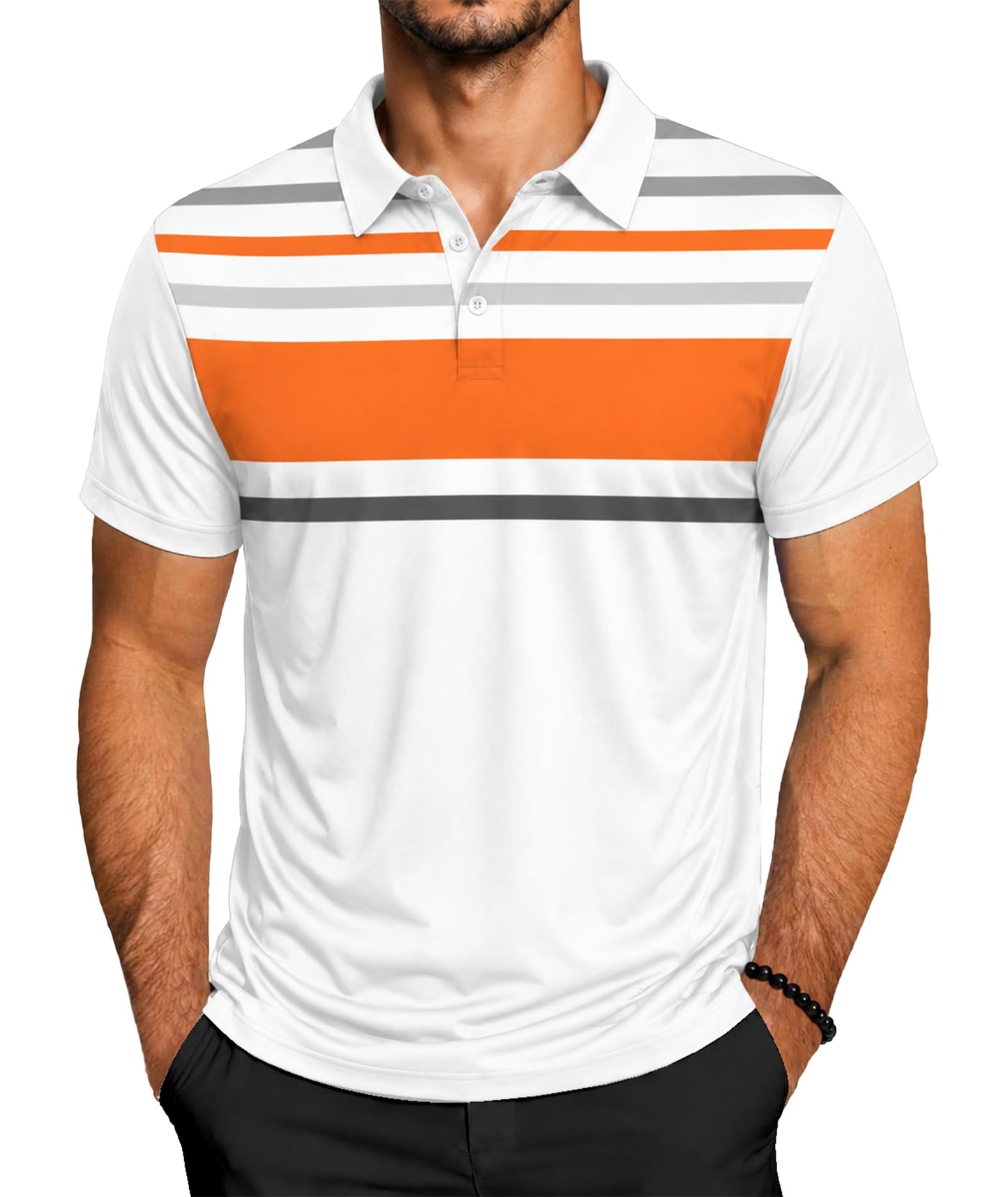 ZITY Golf Polo Shirts for Men Short Sleeve UPF 50+ Athletic Tennis T-Shirt - Tennis Mindset