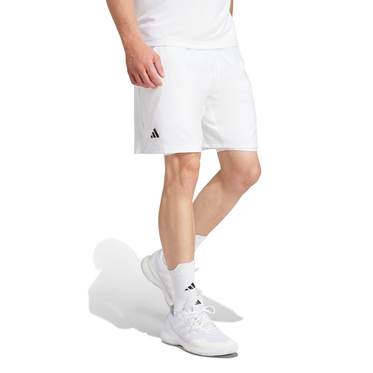 adidas Mens Club Climacool 2-In-1 Shorts Tennis Casual Bottoms Casual - White - Tennis Mindset
