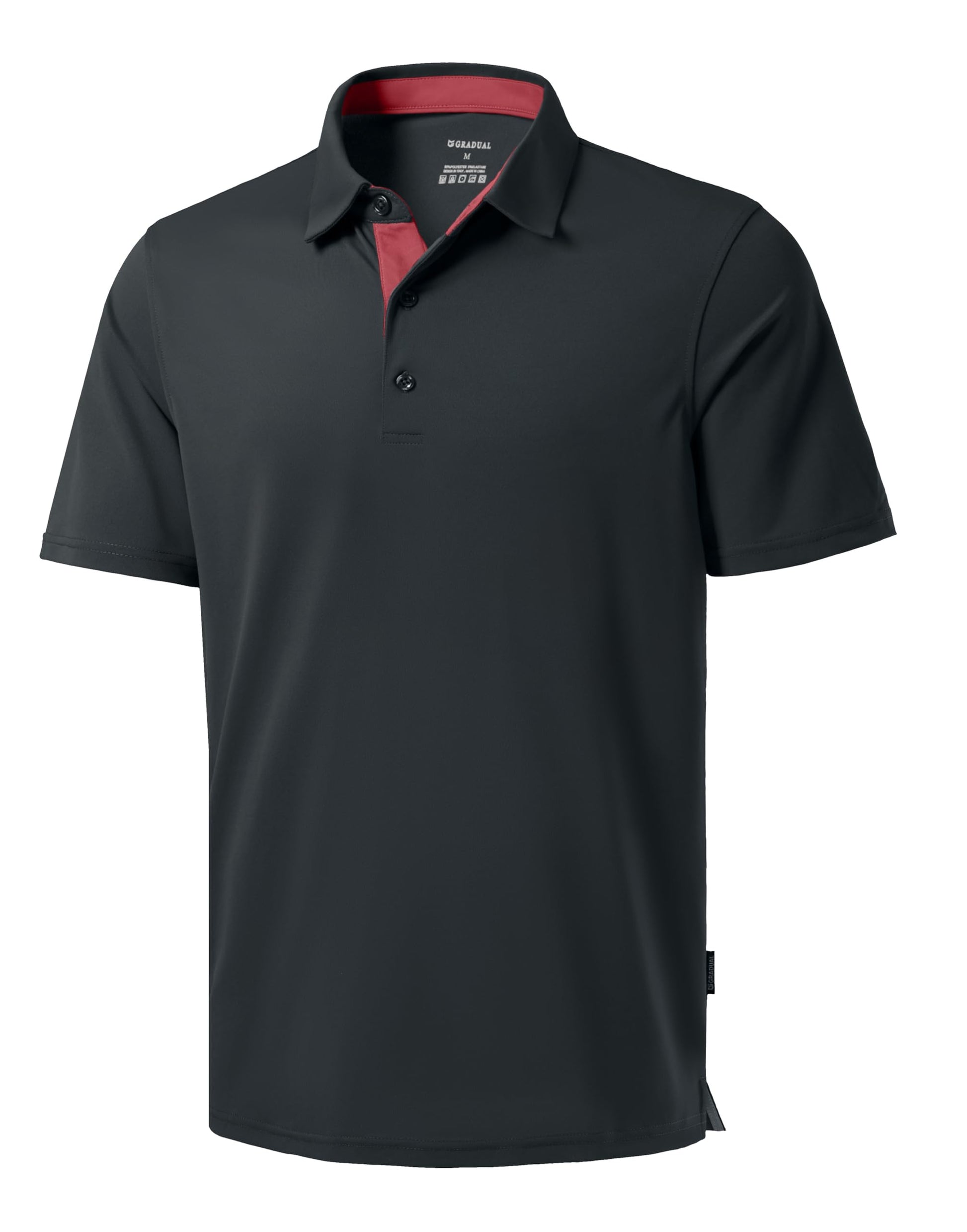 Men's Golf Polo Shirts Dry Fit Moisture Wicking Performance Short Sleeve - Tennis Mindset