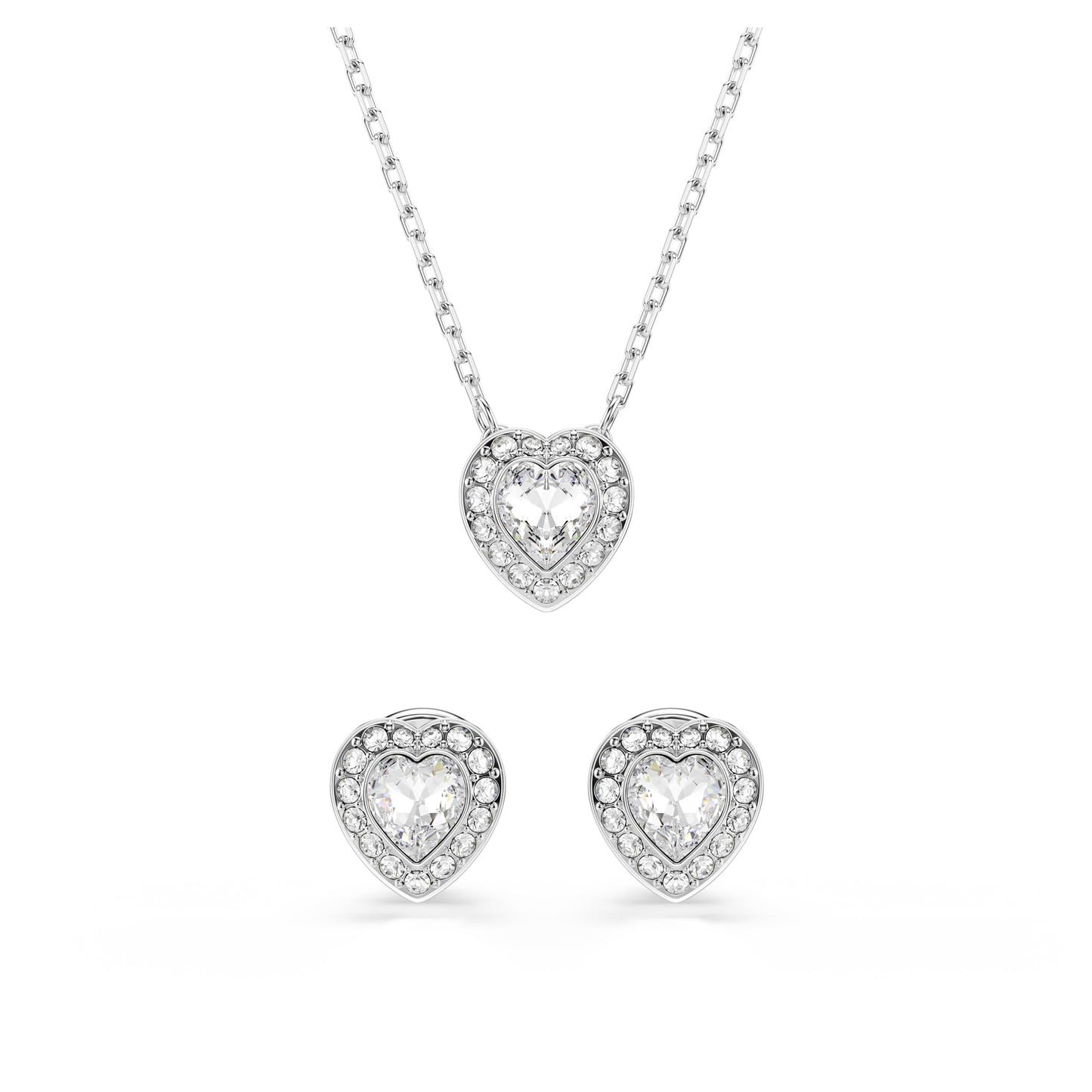 Swarovski Ariana Grande Collection, Clear Crystal & Pearls, Rhodium Finish, Necklaces, Earrings and Bracelets - Tennis Mindset