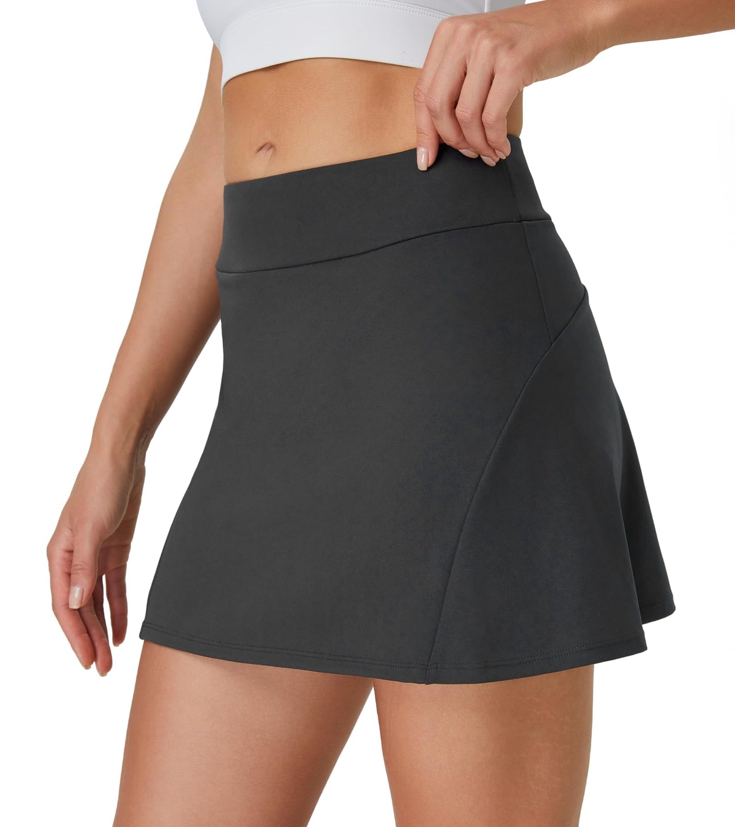 DLOODA Womens Tennis Skirt Crossover High Waisted Skort with Pockets Shorts - Tennis Mindset