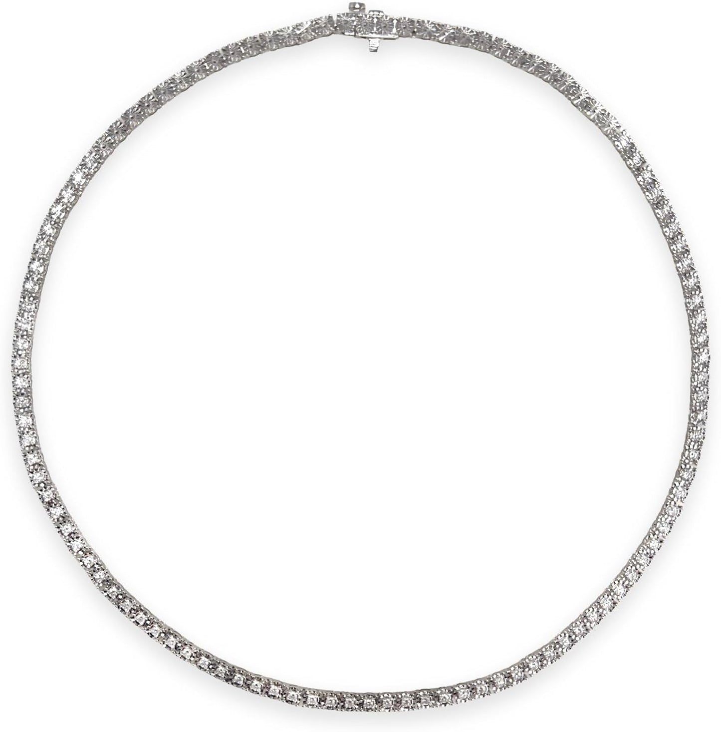 Belacqua 2 Carat Round Lab Grown Diamond Tennis Necklaces - Tennis Mindset