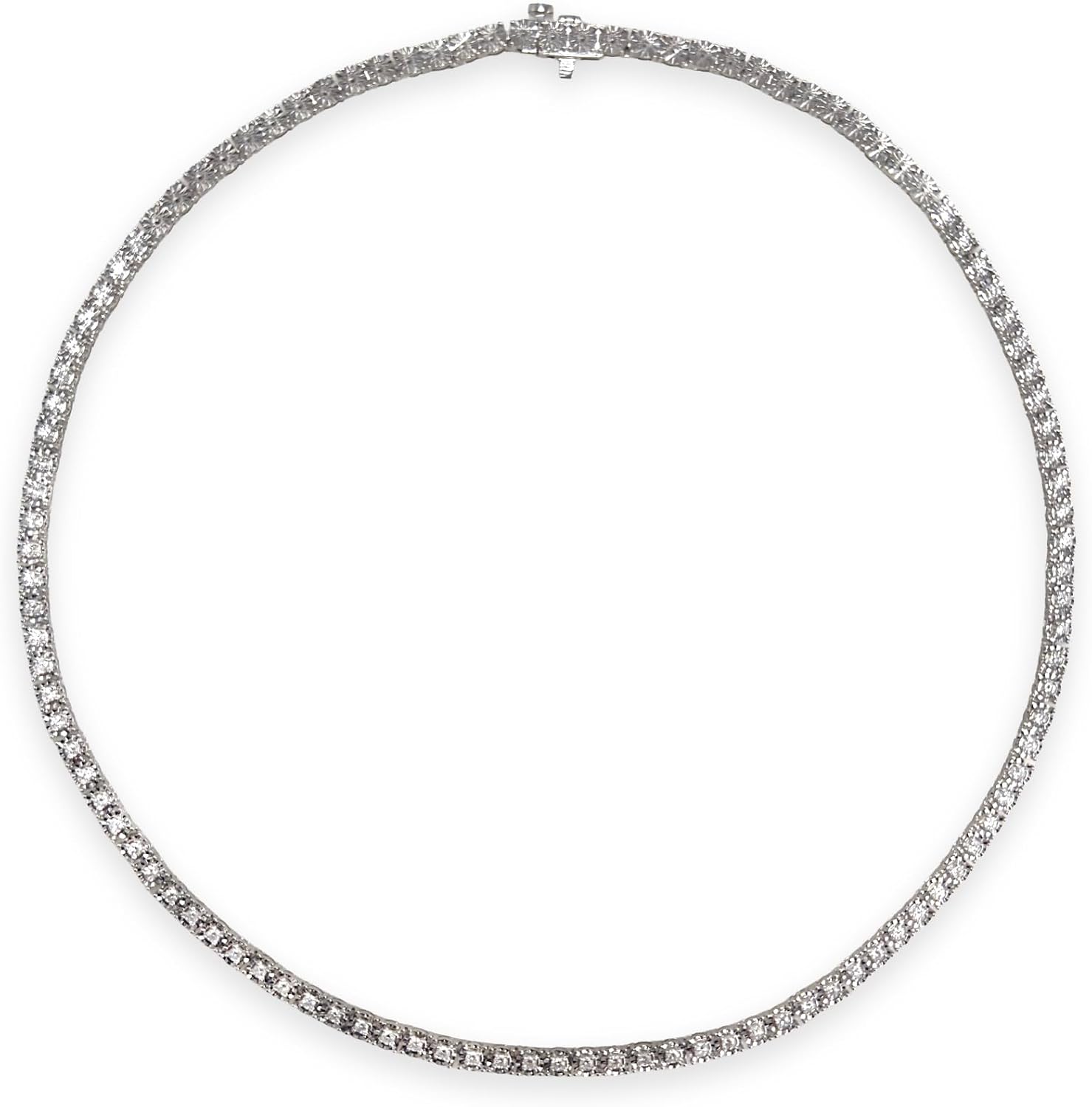 Belacqua 2 Carat Round Lab Grown Diamond Tennis Necklaces - Tennis Mindset