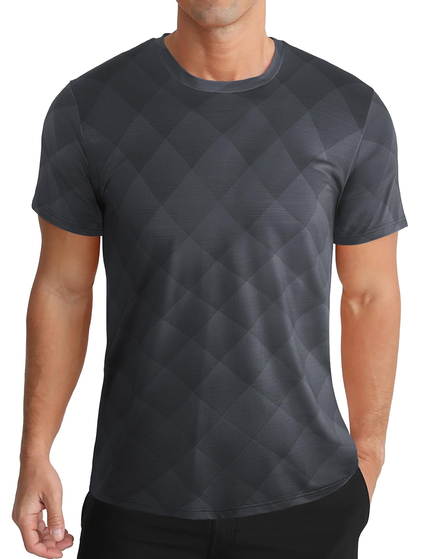 Men's Athletic T-Shirt Performance Gym Shirt Quick Dry Running Workout Tops - Tennis Mindset